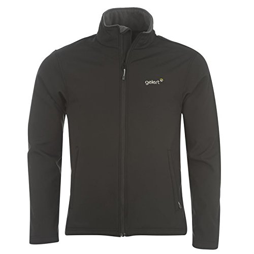 Gelert Men's Softshell Jacket - Waterproof Windproof Lightweight Outdoor Jacket for Hiking, Camping & Winter Sports