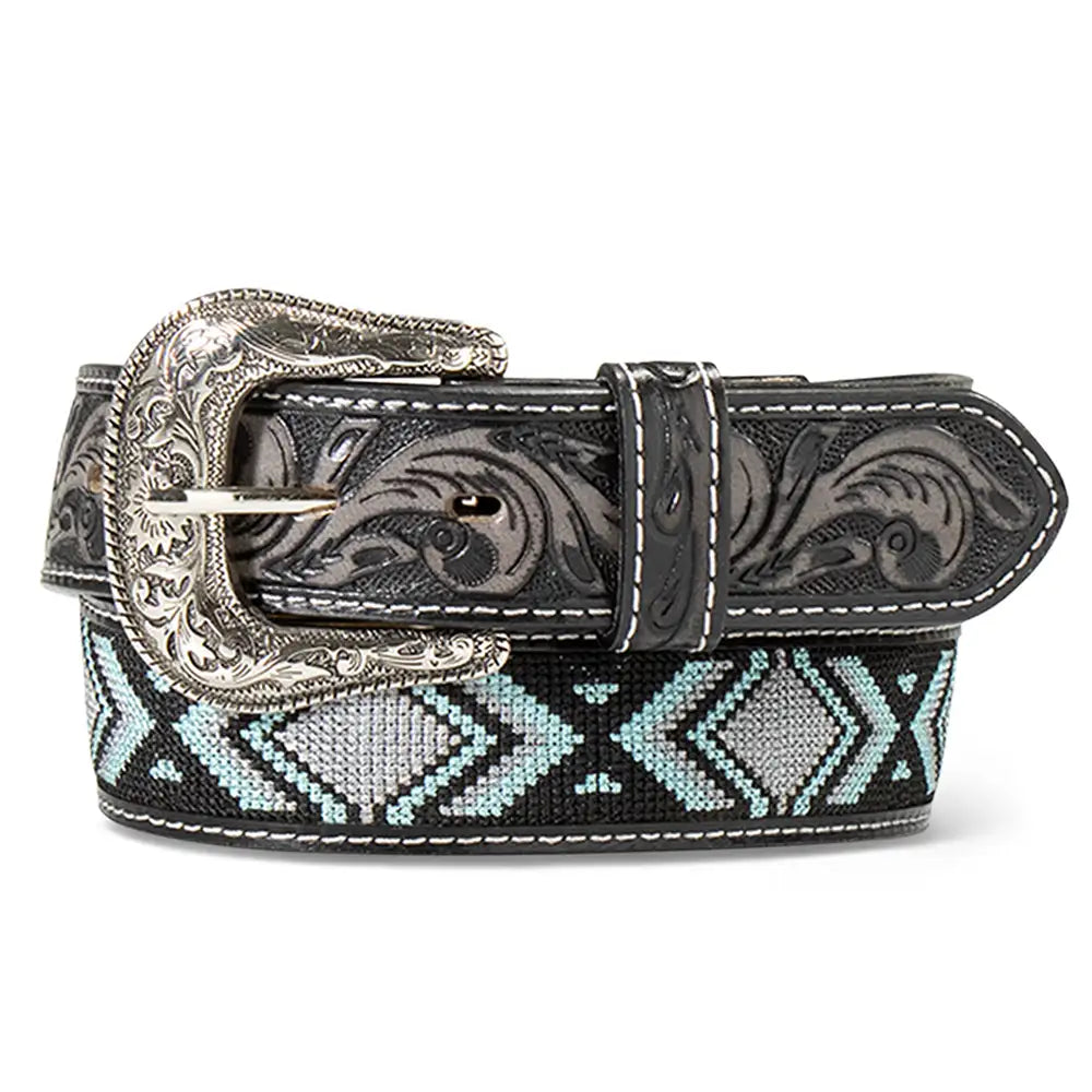 Ariat Rustic Charm Genuine Leather Men's Belt - Durable Western Style for Casual & Work Wear | Perfect for Jeans, Boots & Outdoor Activities