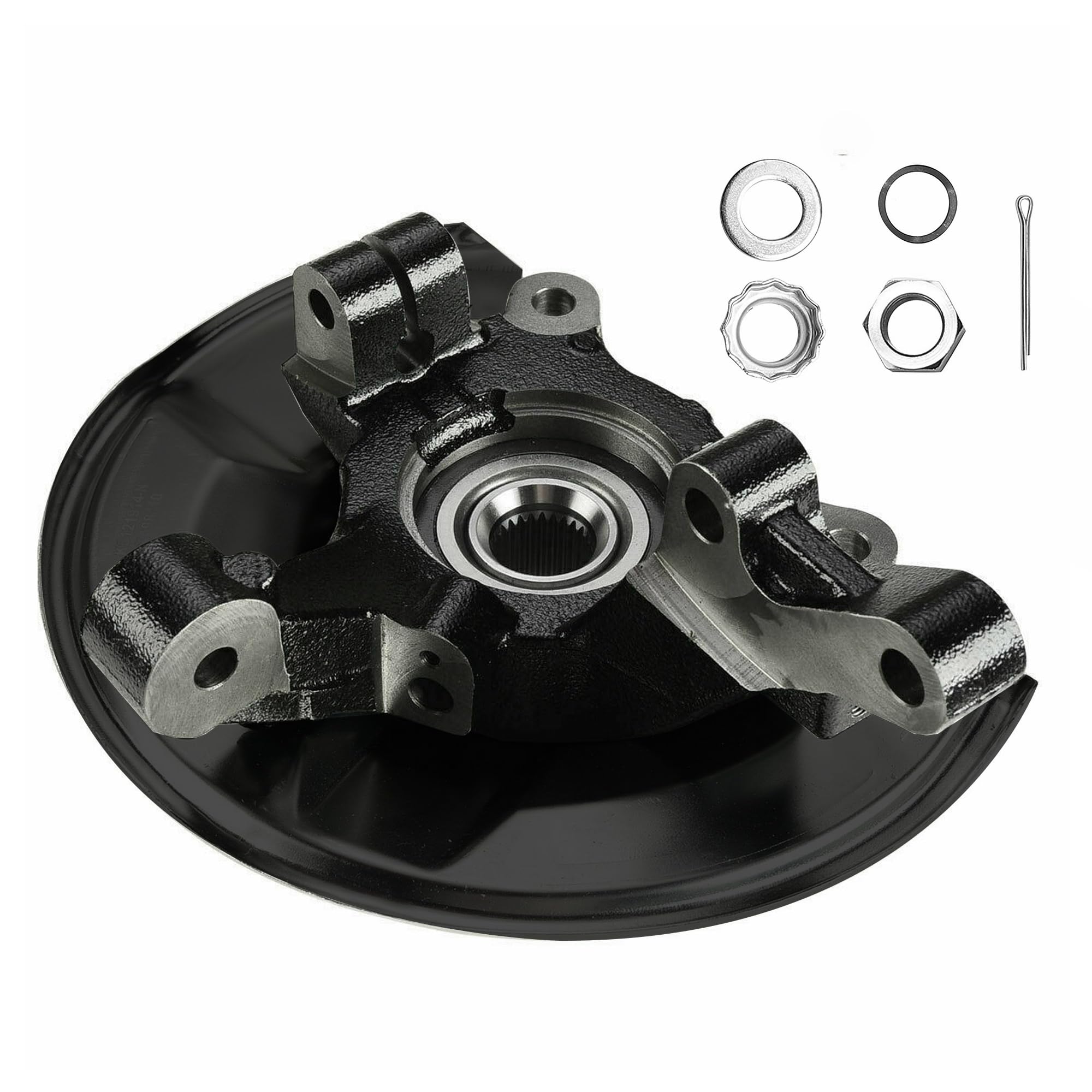 Front Right Steering Knuckle Wheel Bearing Hub Assembly for 2008-2012 Dodge Caliber, 2007-2017 Jeep Compass & Patriot - 698-410 - Perfect for Off-Roading, Daily Commuting & Vehicle Maintenance