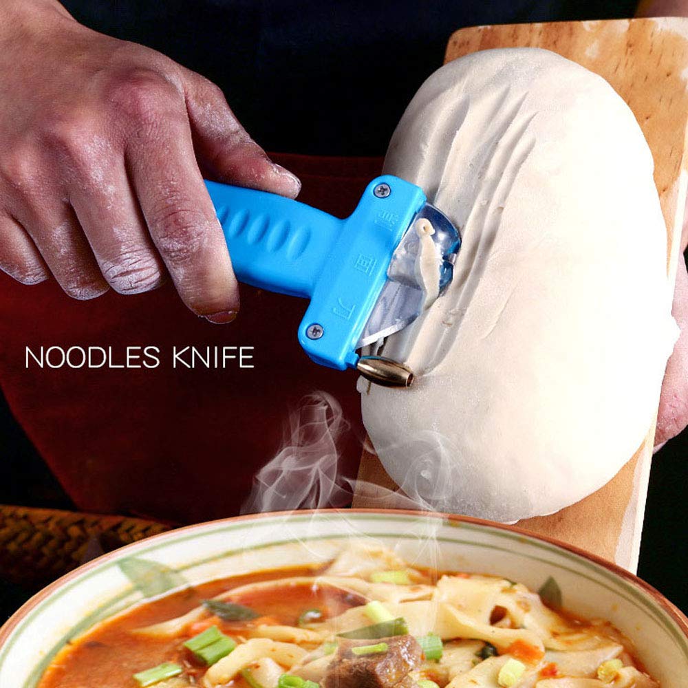 Stainless Steel Pasta Maker Machine - Manual Noodle Roller & Cutter with Ergonomic Plastic Handle for Homemade Italian Pasta, Dumplings & Asian Noodles | Perfect for Italian Cuisine, Chinese Cooking & Home Kitchen Use