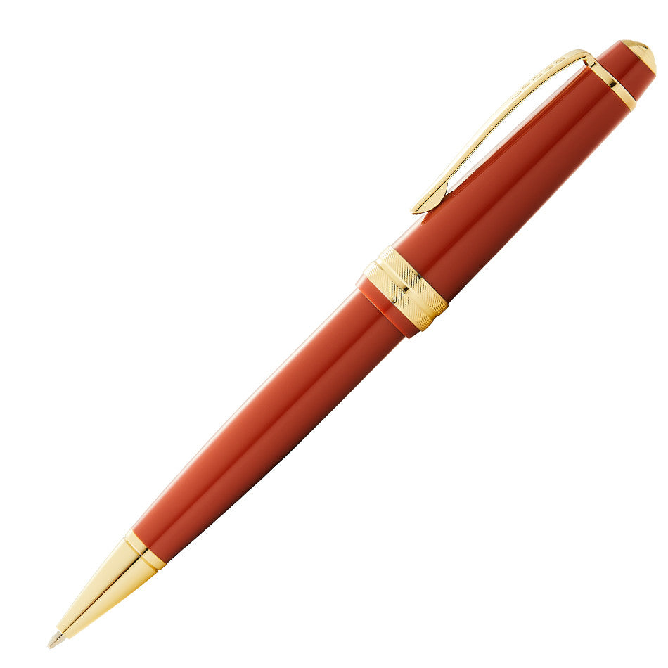 Cross Bailey Light Ballpoint Pen - Amber Barrel with Gold Trim - Premium Writing Instrument for Office, School & Gift Giving