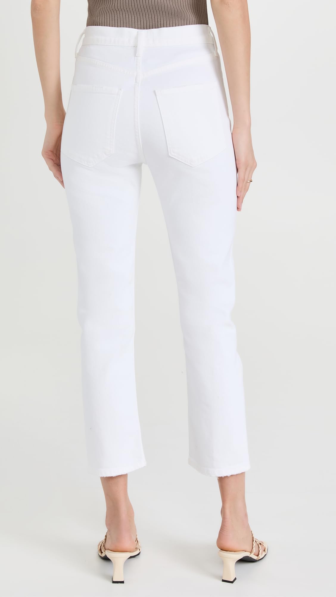 AGOLDE Women's Riley High Rise Crop Jeans - Distressed Denim Skinny Jeans for Women | Perfect for Casual Outfits, Street Style & Everyday Wear