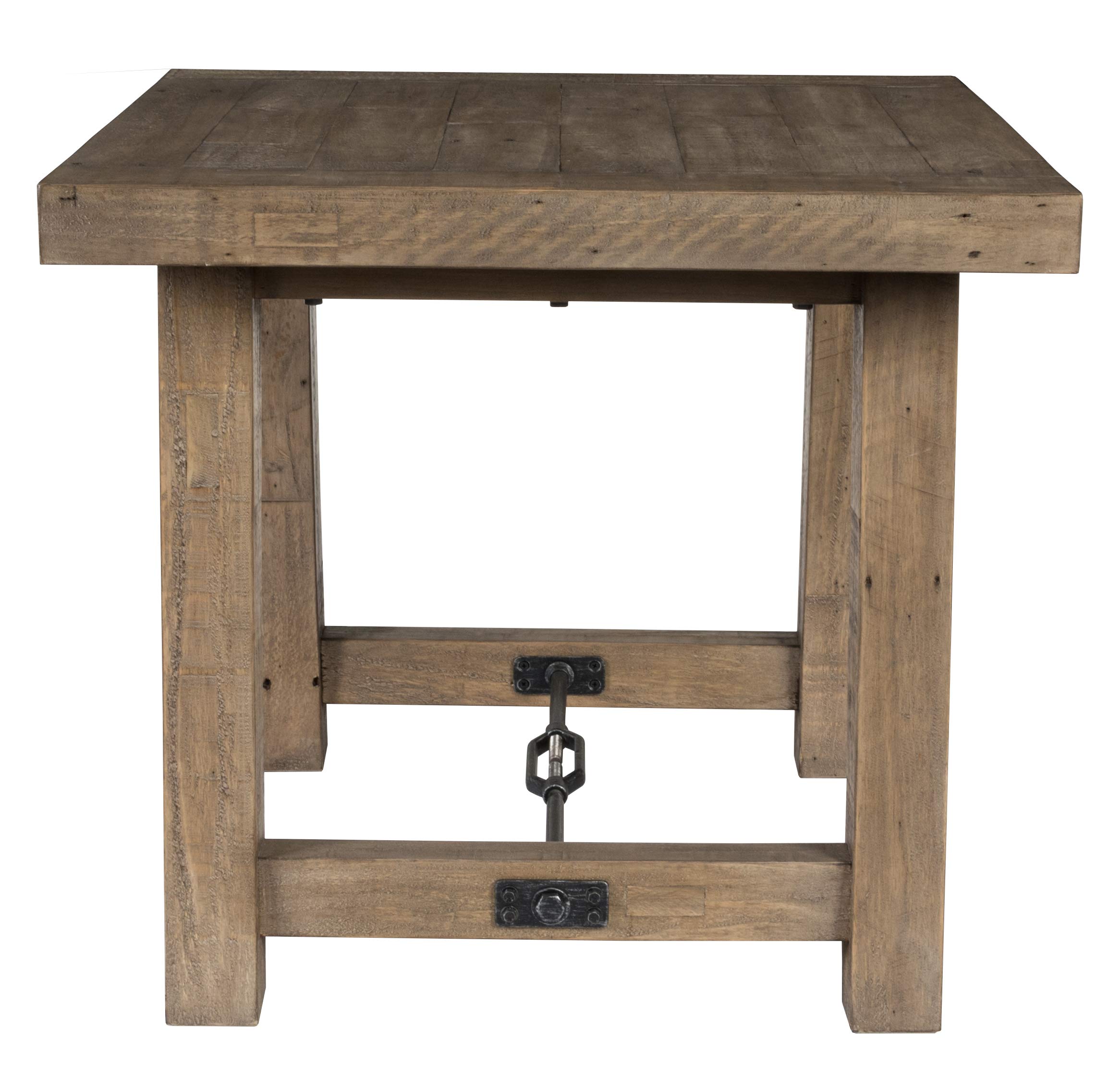 Kosas Modern End Table - Desert Gray Finish, Small Side Table for Living Room, Bedroom, or Office - Sturdy & Stylish Nightstand with Storage Shelf