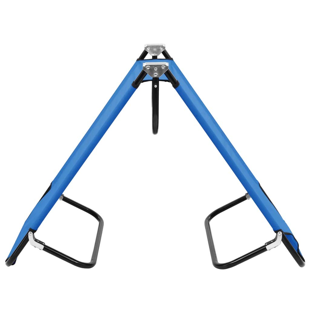 Foldable Travel Lounger - Portable Blue Steel Sun Lounger for Outdoor, Lawn, Courtyard & Beach | Perfect for Sunbathing, Camping & Poolside Relaxation