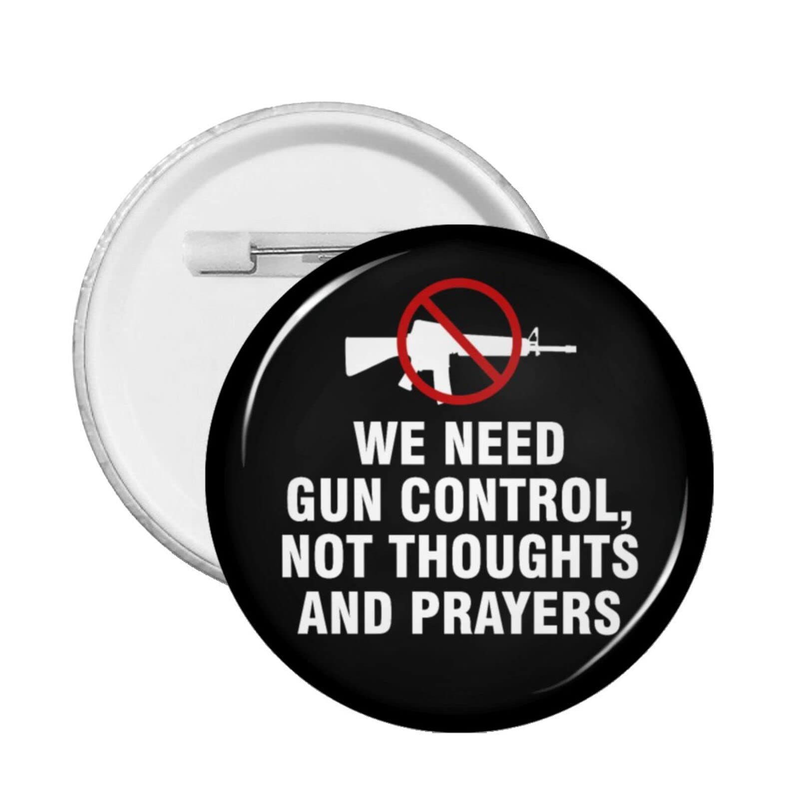 Uvalde Texas Strong Anti Gun Violence Pins - End Gun Violence Buttons & Round Badges for Gun Control Awareness - Wear at Protests, Rallies & Memorials