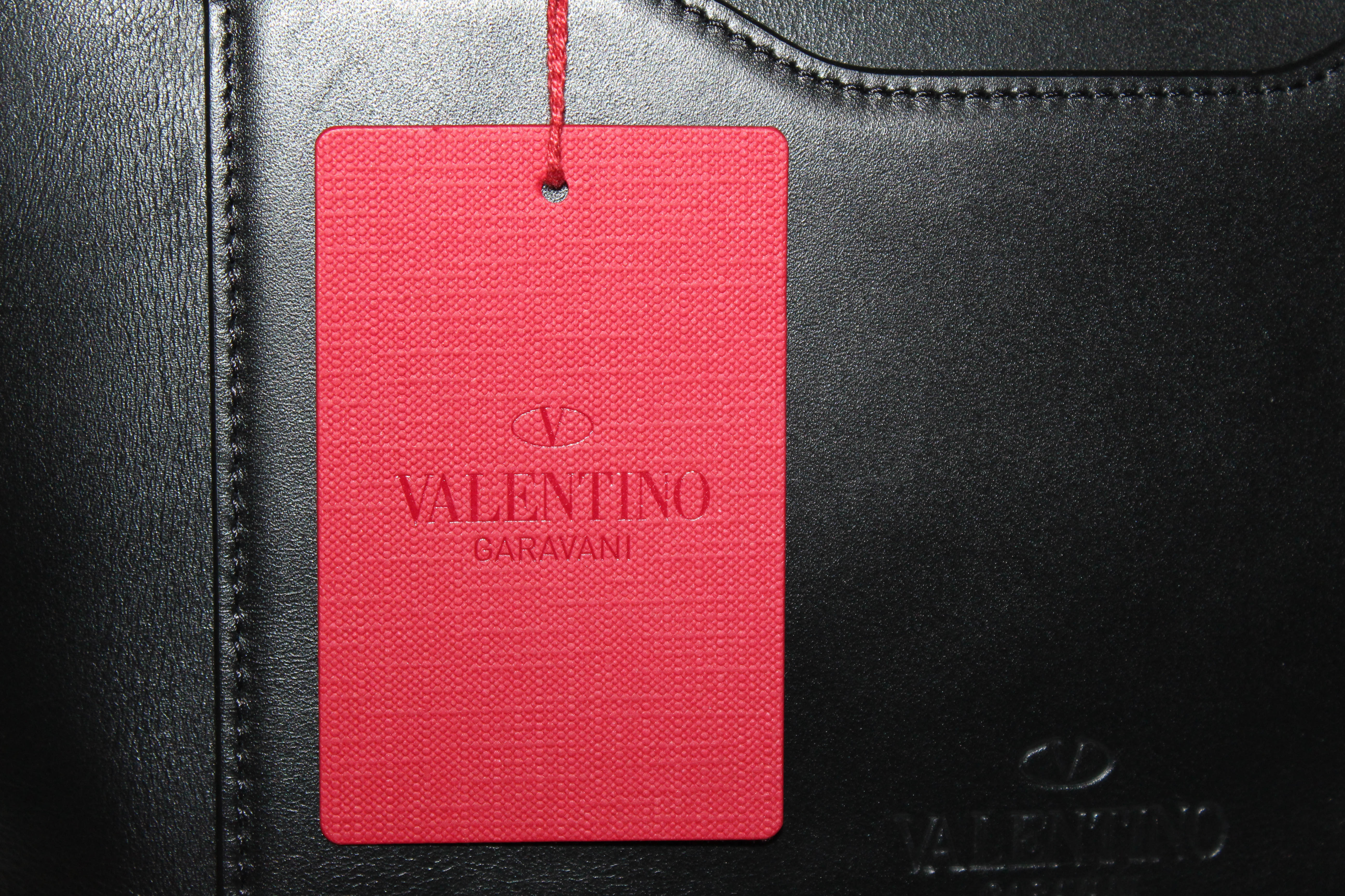 Authentic Valentino Garavani Demilune Leather Bag with Chain Trim & Double Handles - Luxury Small Crossbody Purse for Women, Perfect for Date Night & Evening Events