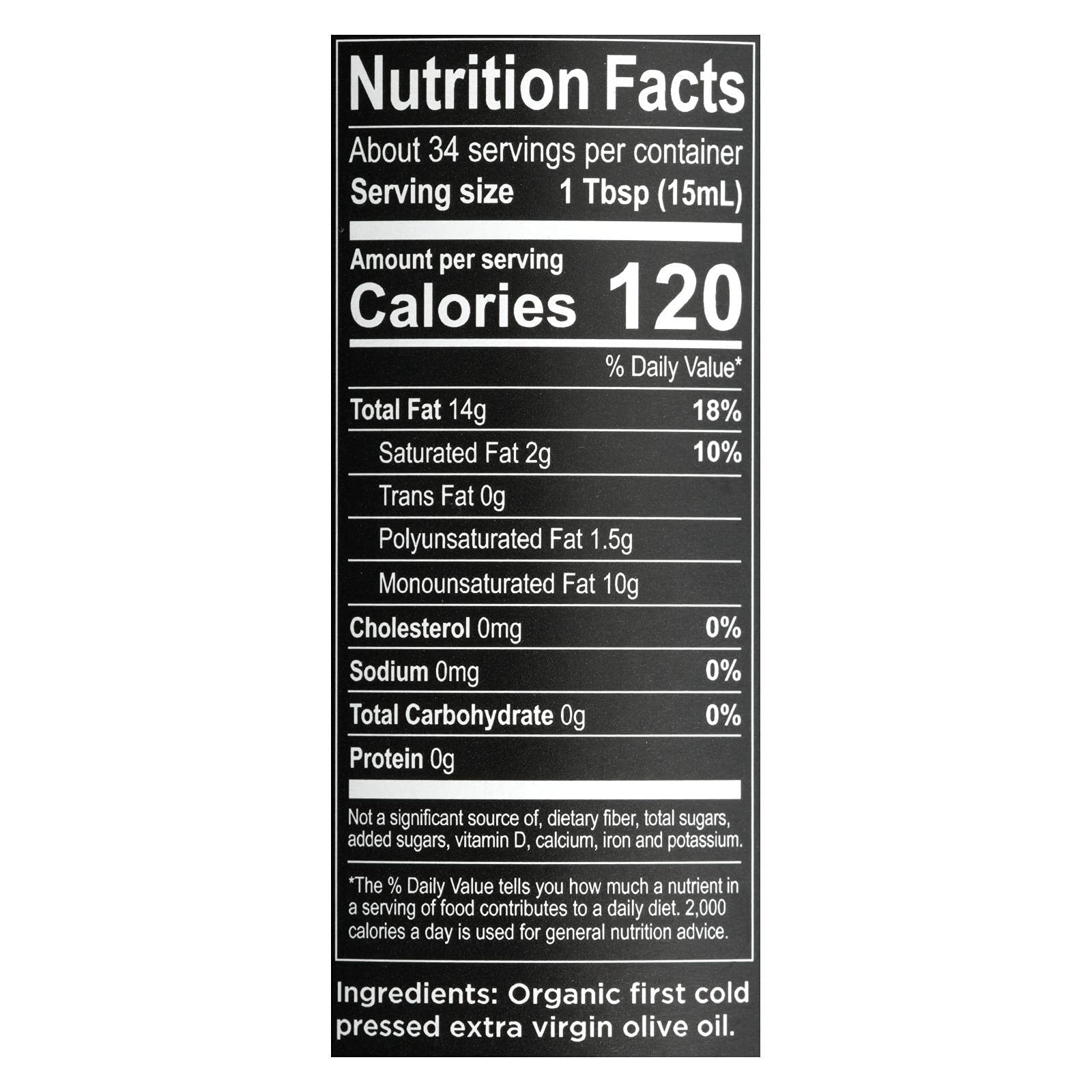 Organic Extra Virgin Olive Oil - 16.9 Oz (Pack of 6) | Cold Pressed, Unrefined, Rich in Antioxidants | Perfect for Cooking, Salad Dressings & Skin Care