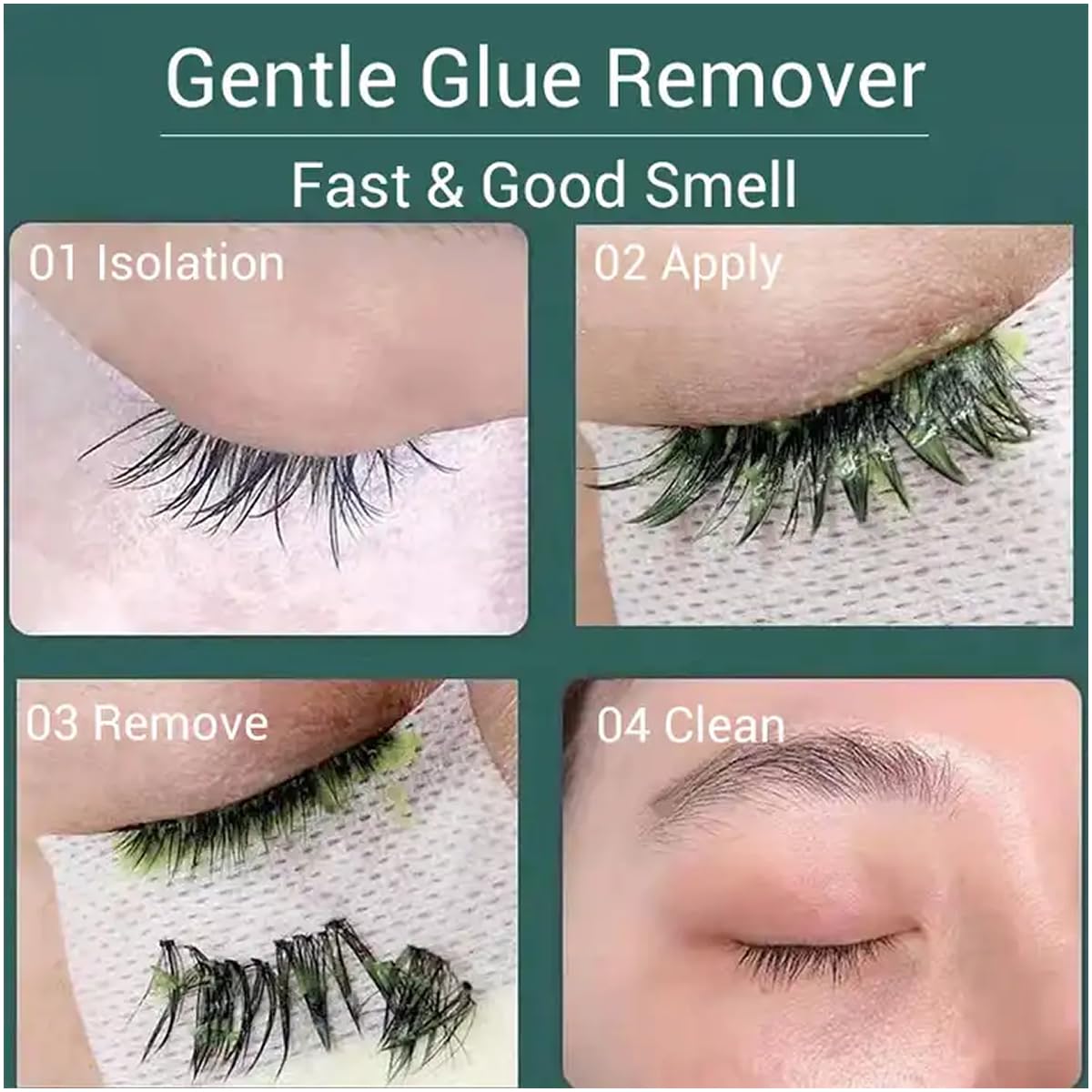 Professional Eyelash Extension Remover Cream - Fast Acting Lash Adhesive Dissolver (15ml) | Removes Even Strongest False Lashes in 60 Seconds | Perfect for Salon Use & At-Home Lash Maintenance