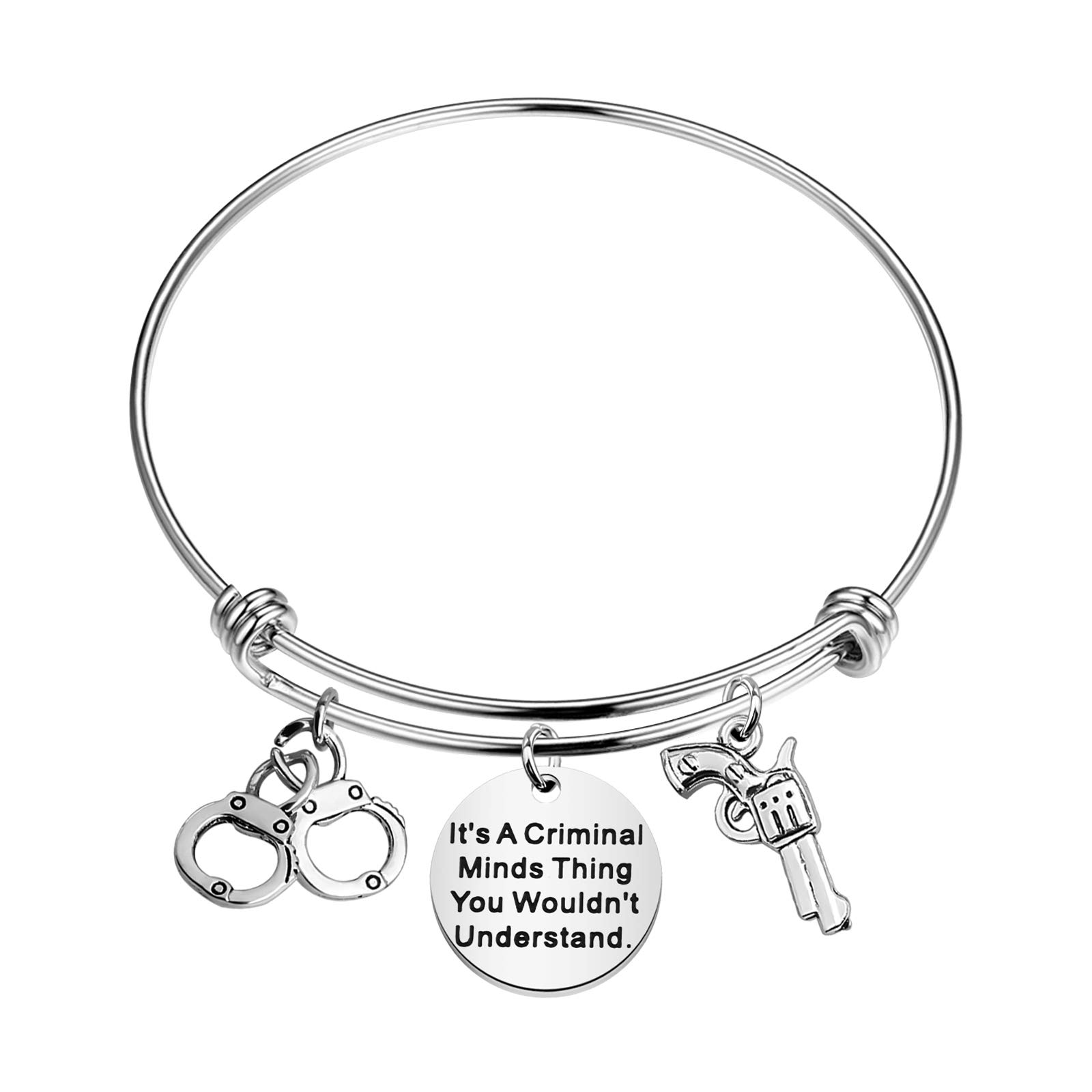 Criminal Inspired Bracelet Gift - 'It's a Criminal Thing You Wouldn't Understand' for Fans | Perfect for TV Show Enthusiasts & Crime Drama Lovers