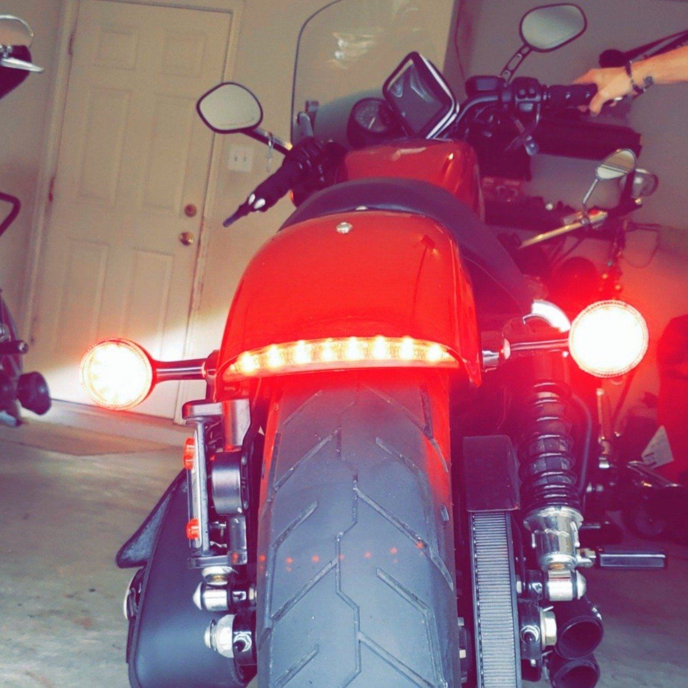 Harley Sportster LED Taillight Conversion Kit - Bright Chopped Fender Upgrade for Improved Visibility & Safety | Perfect for Night Riding & Custom Motorcycle Builds