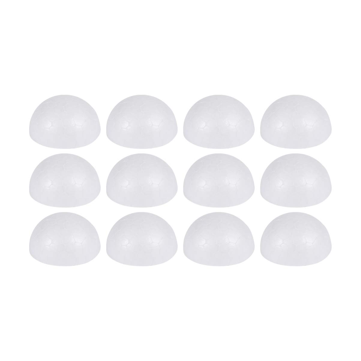 15 Pcs 9CM White Half Foam Flower Arrangement Accessories for Kids DIY Crafts - Christmas Ornament Painting, Easter Egg Decorating & Party Decor Supplies - Perfect for Classroom Projects, Holiday Gifts & Home Decorations