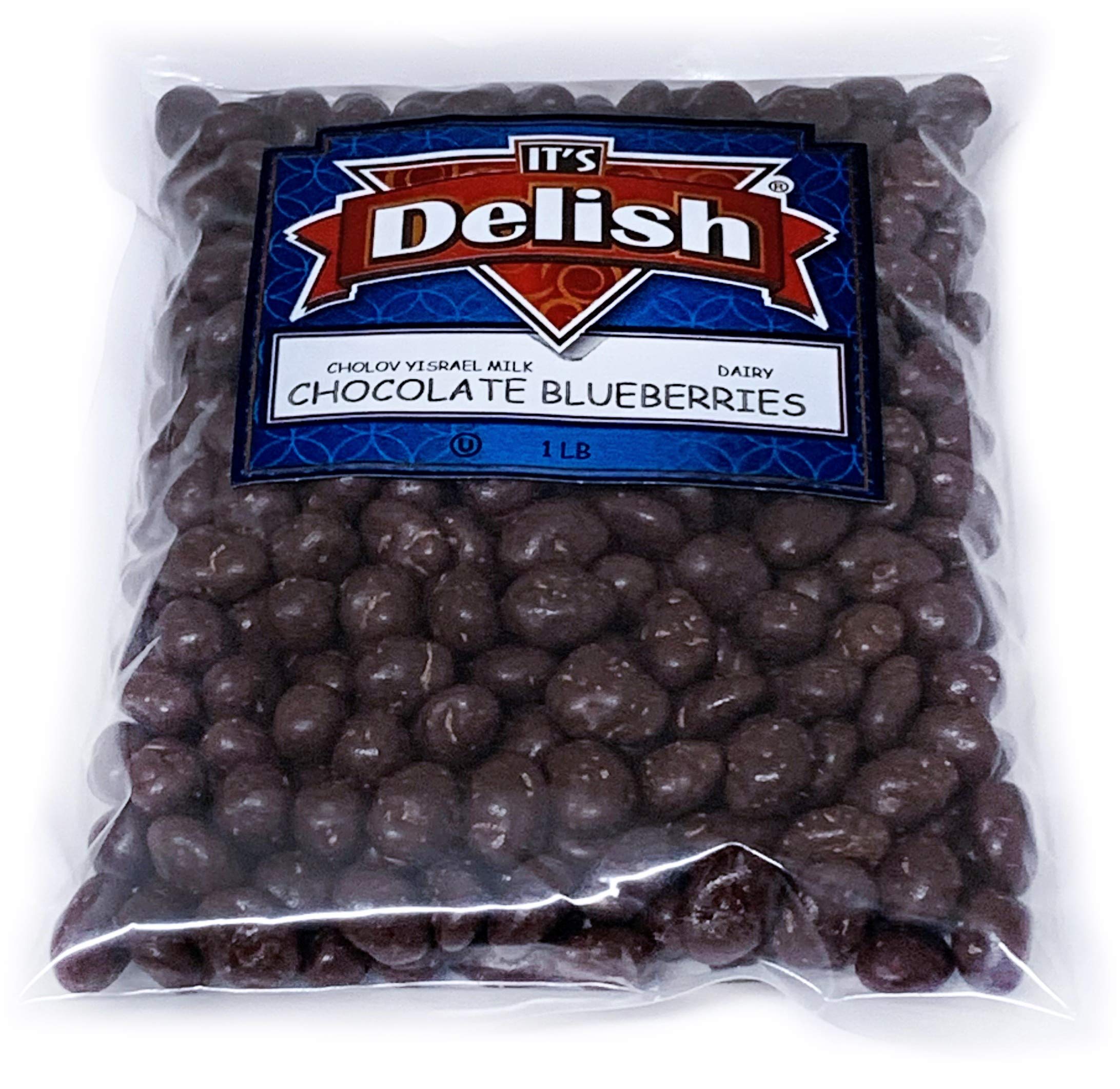 Premium Gourmet Milk Chocolate Covered Blueberries - 10 lbs Bulk Pack - Delicious Snacks for Parties, Gifts & Desserts - It's Delish Brand