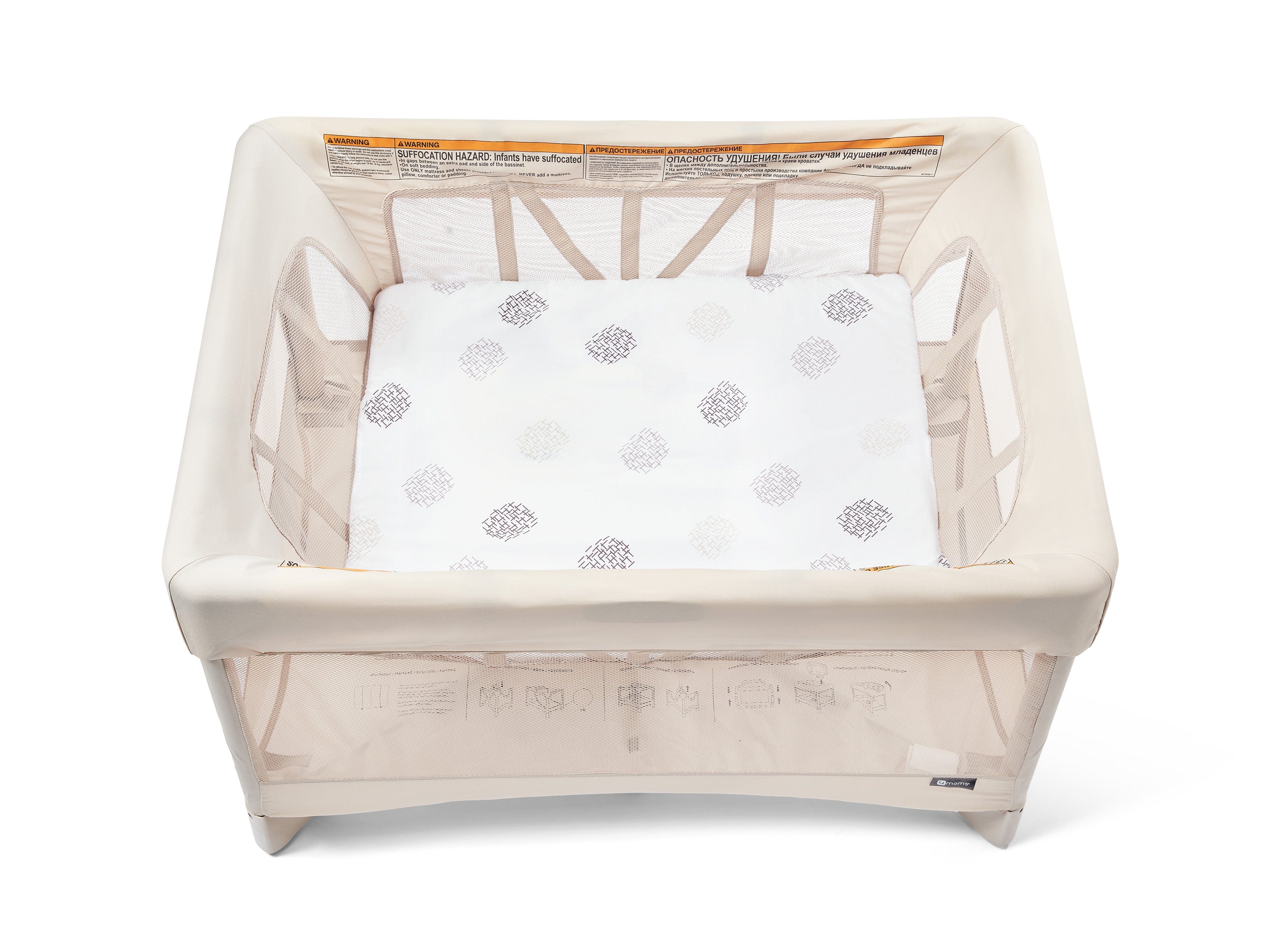 4moms Breeze Plus Playard - Portable Baby Playpen with Easy Setup, Lightweight Design for Travel & Home Use | Perfect for Nursery, Daycare & On-the-Go Parents