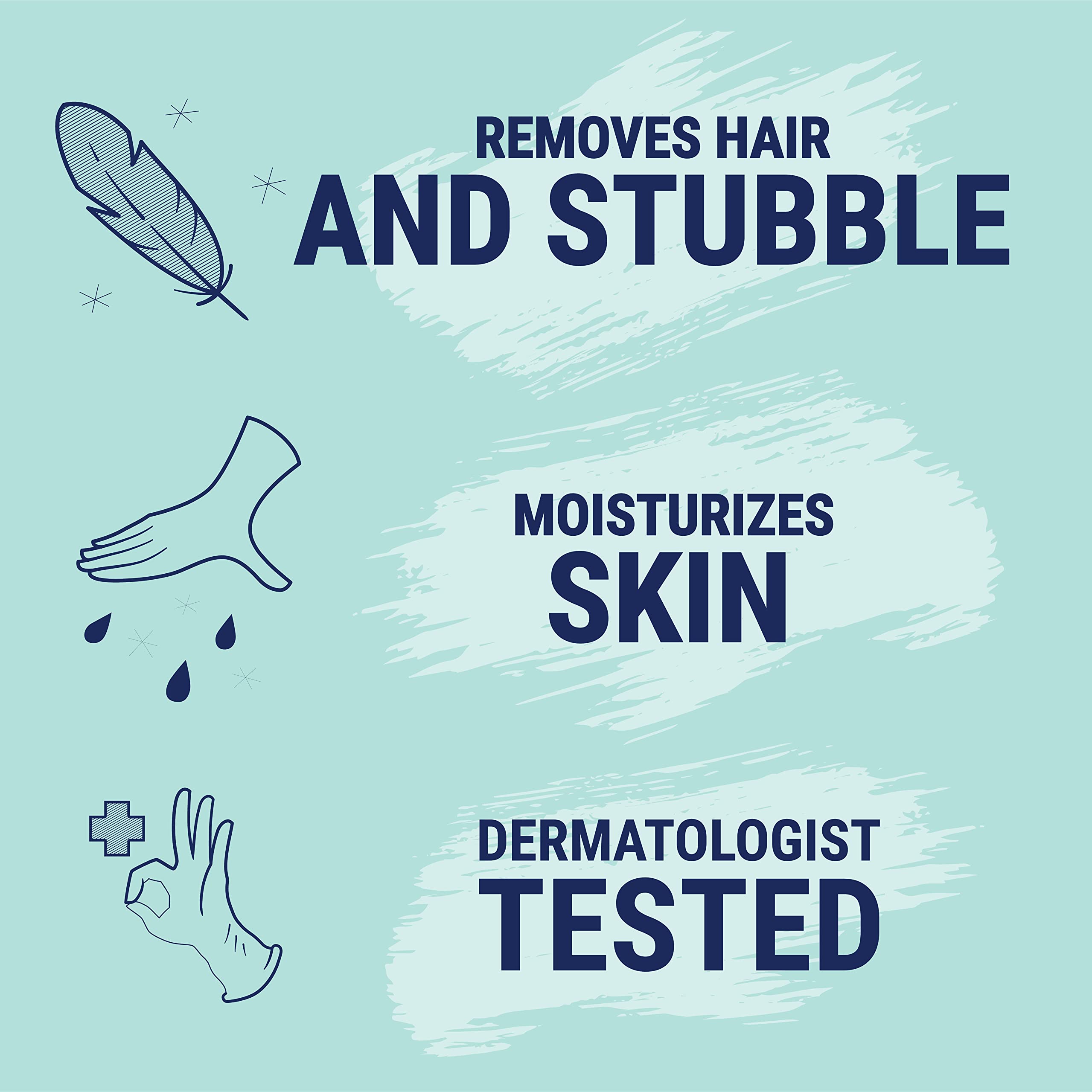 Nair Hair Remover & Beauty Treatment - Shea Butter Leg Mask for Smooth Skin (8.0oz) | Painless Hair Removal for Women, At-Home Spa Treatment, Post-Shave Care