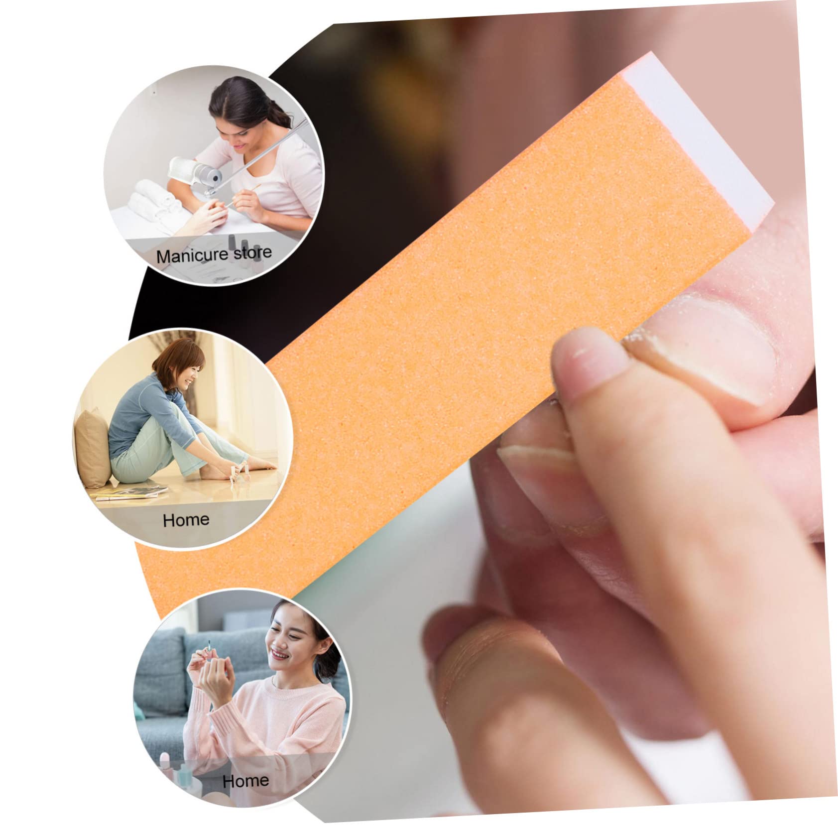 Professional Nail Files Set - High Elastic Nail Buffer Blocks for Manicures & Pedicures - Random Colors - Perfect for Salon, Home Use & DIY Nail Care