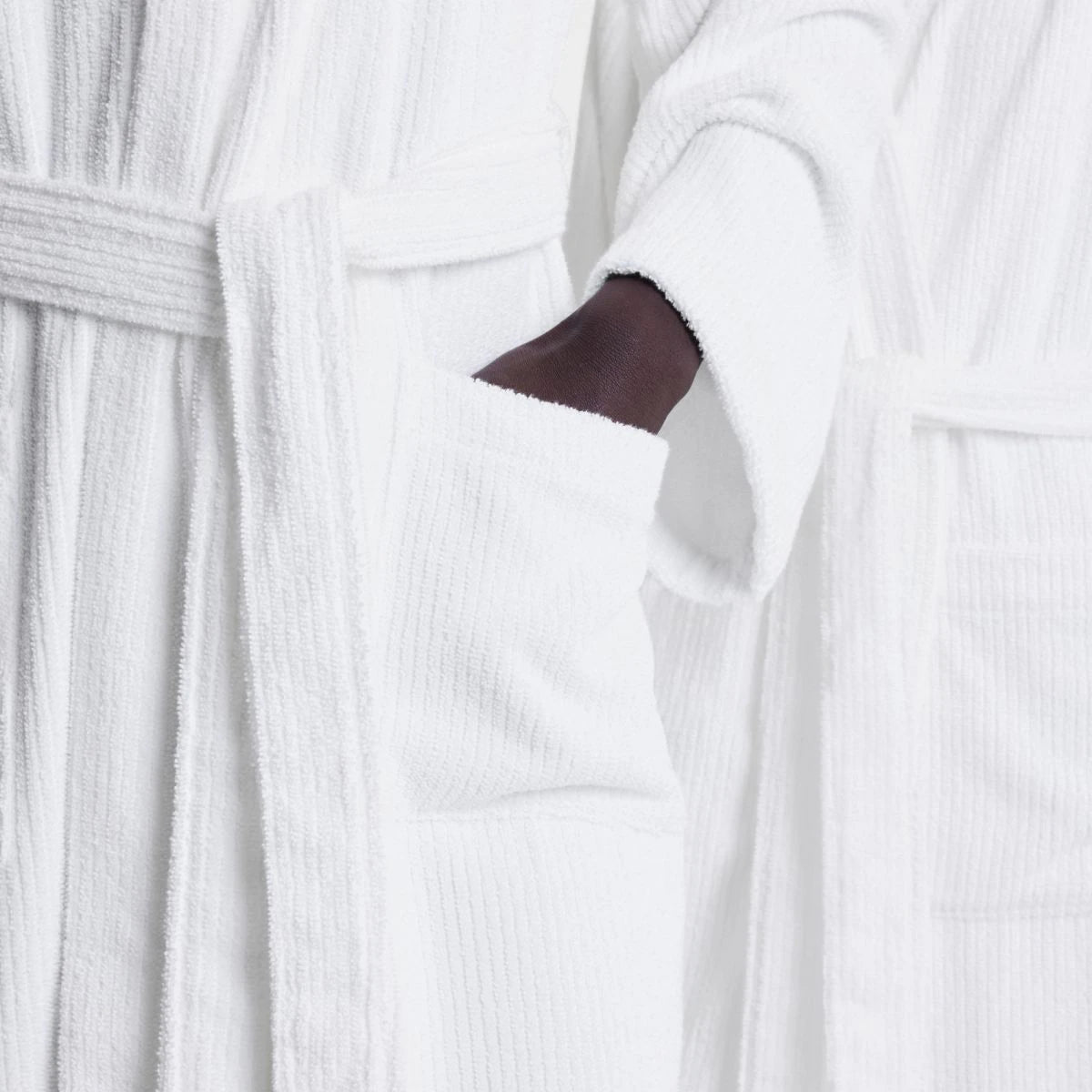 Sheridan White Bath Robe - Soft & Luxurious Cotton Terry Cloak for Spa, Hotel & Home Relaxation