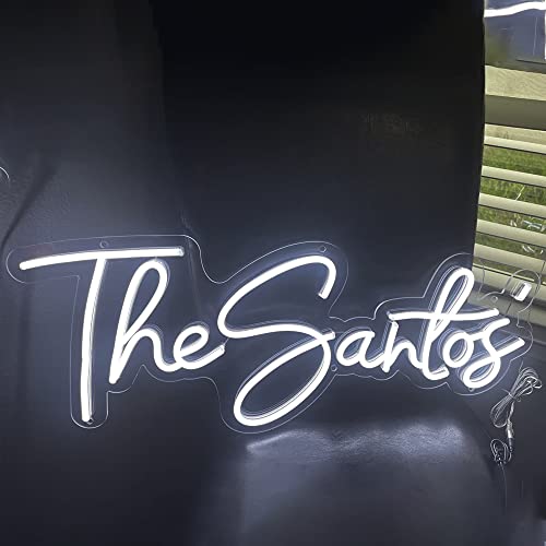 Custom LED Neon Signs for Bedroom Wall Decor - Personalized Neon Lights for Wedding, Birthday Party, Bar & Home Decor (35 Inch, 2 Line Text) - Perfect for Living Room, Nursery, Office & Retail Store Displays