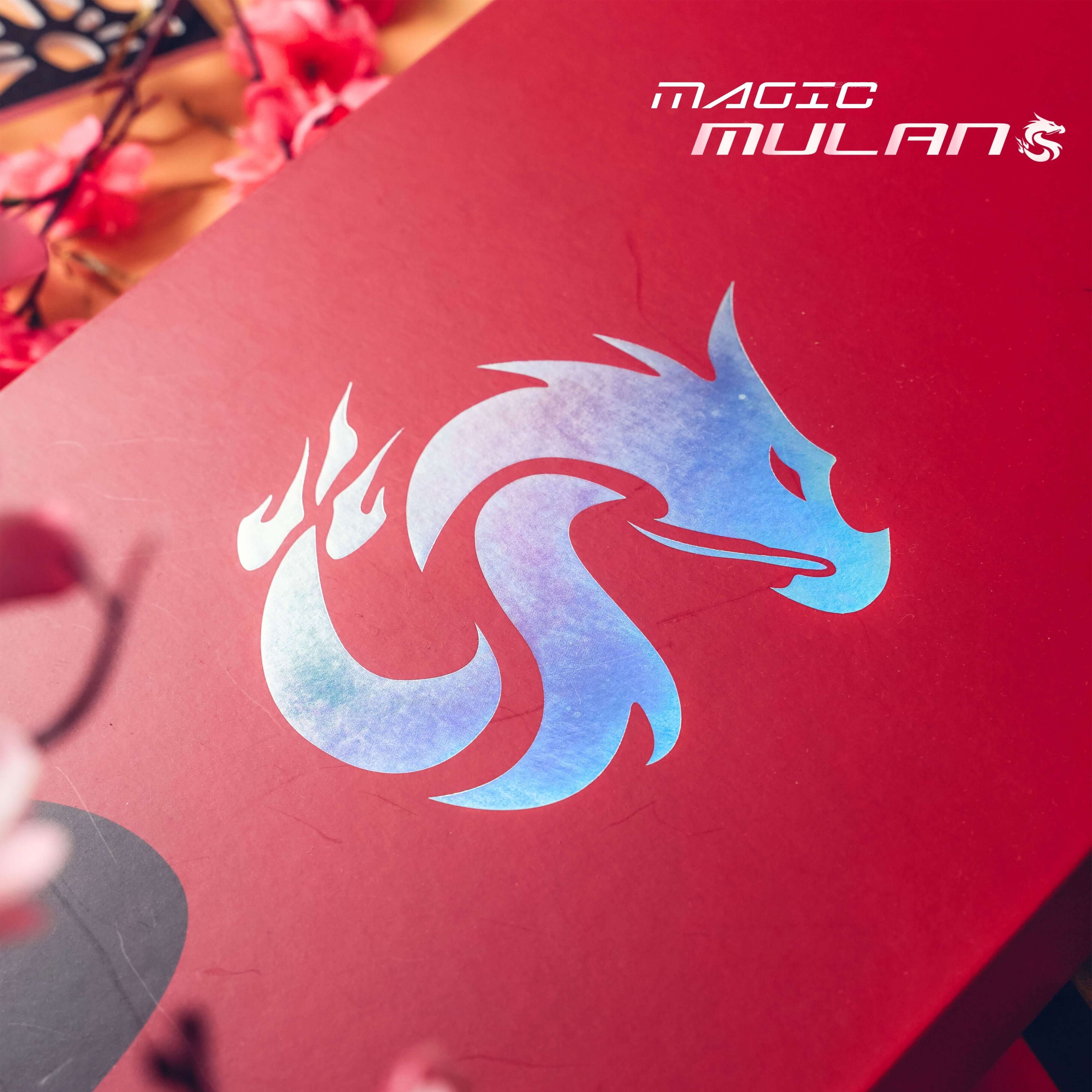 PROTECH Badminton Racket Mulan Dragon Magic Series (Collector's Edition) - Premium Carbon Fiber Badminton Racquet for Professional & Recreational Play - Perfect for Tournaments, Training & Backyard Games