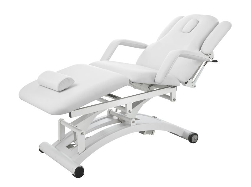 Silverfox 3 Motors Professional Electric Massage Bed 2241C White - Full Body Massage for Home, Spa & Physical Therapy