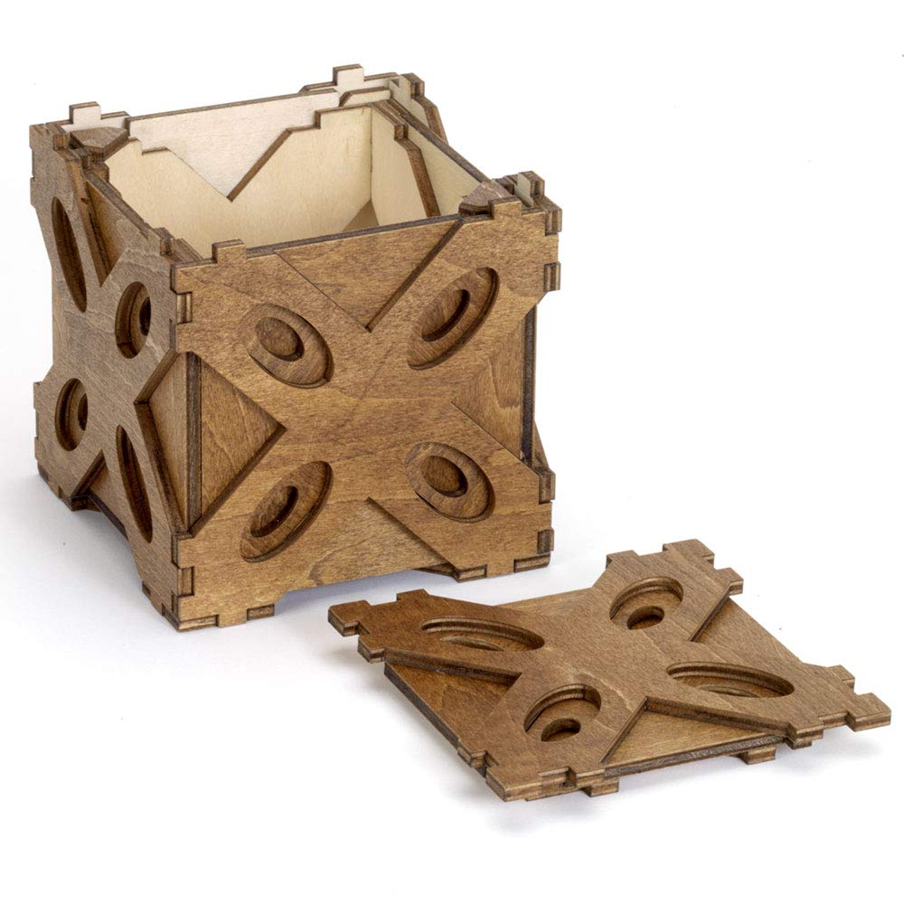 Bits and Pieces Butterfly Moving Puzzle Box - Wooden Brain Teaser Gift for Adults - Perfect for Stress Relief, Office Decor & Unique Birthday Gifts