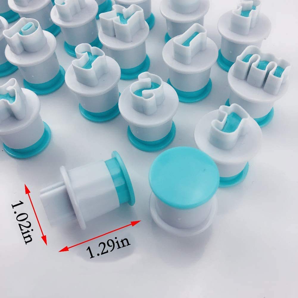 Noble Foods 10PCS Plastic Number Fondant Cake Biscuit Mold Set - Cookie Stamp, Embosser Cutter & DIY Digital Fondant Tool for Birthday, Wedding, and Party Decorations