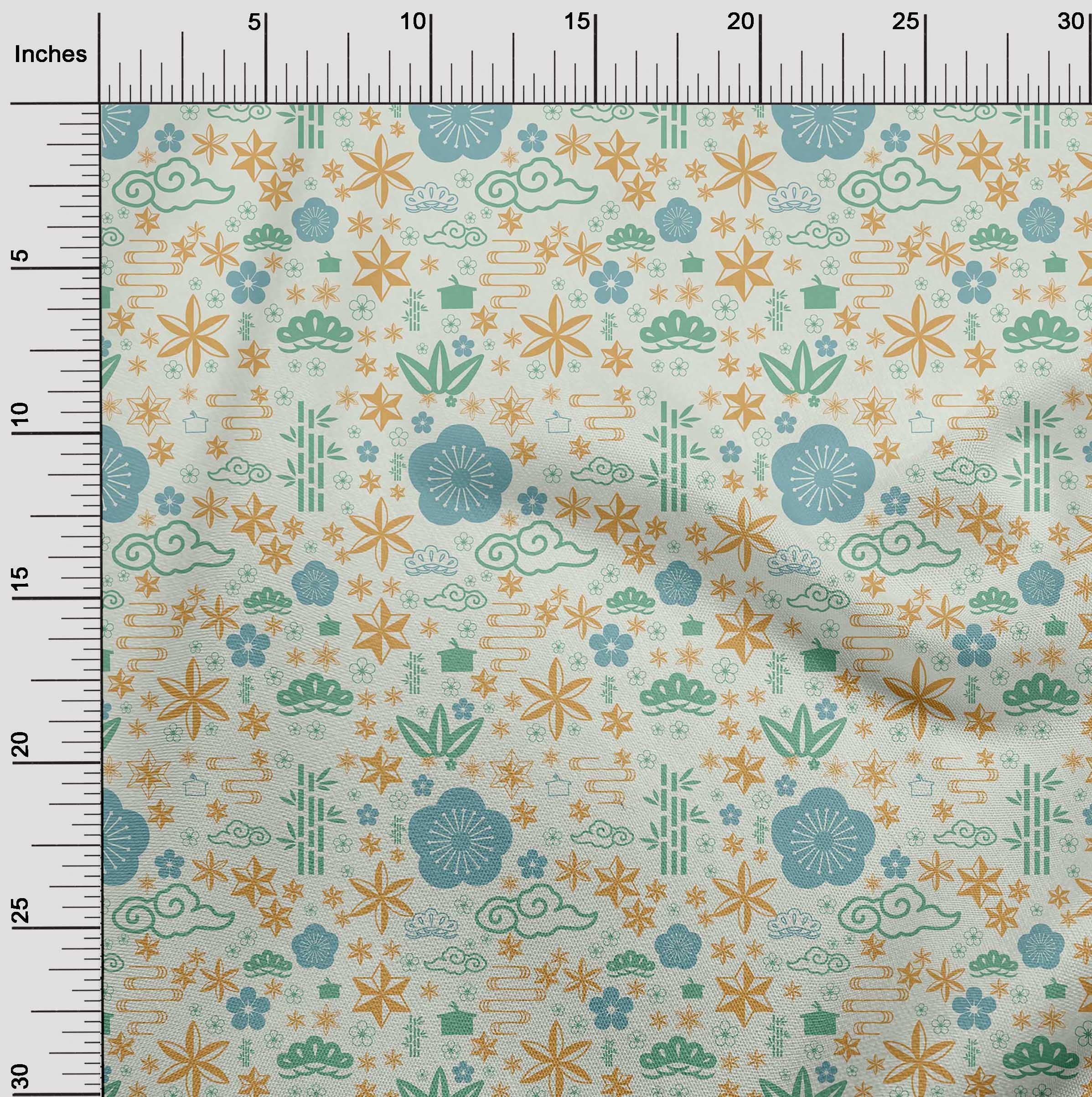 Premium Mint Green Polyester Spandex Fabric - 56