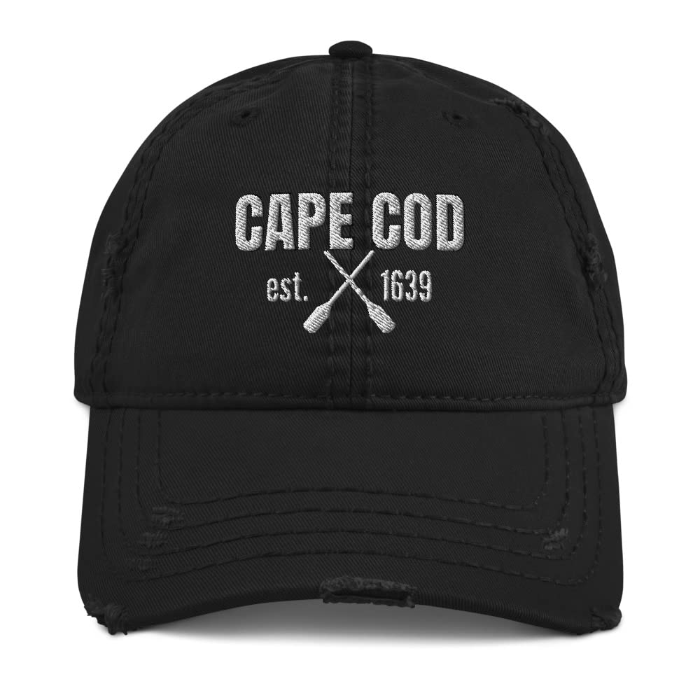 Vintage Distressed Dad Hat for Men - Cape Cod & Boston Style Baseball Cap with Goofy Design - Casual Summer Outdoor Hat for Beach, Fishing, and Travel