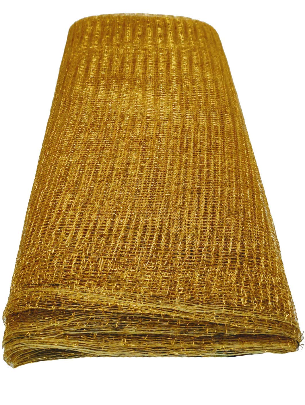 15M Golden Mesh Net Roll for Bouquet Wrapping, Gift Packaging, Party & Wedding Decorations - 30 Inch Wide x 15 Meter Long (Gold) - Perfect for Floral Arrangements, Bridal Showers, Mandir Decor & Fruit Basket Wrapping