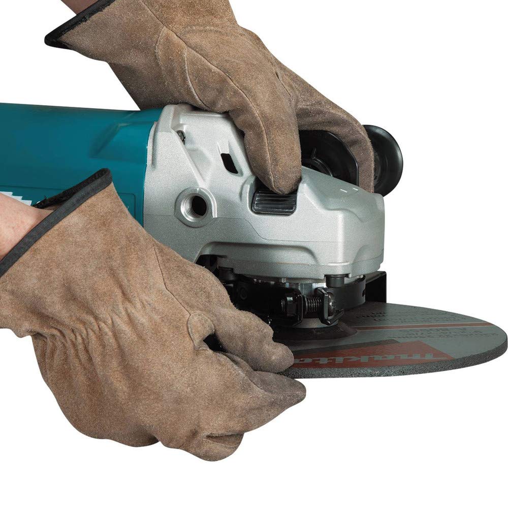 Makita GA9060 9-Inch Angle Grinder with No Lock-On Switch - Heavy-Duty Metal Cutting, Grinding & Polishing for Construction, Welding & DIY Projects