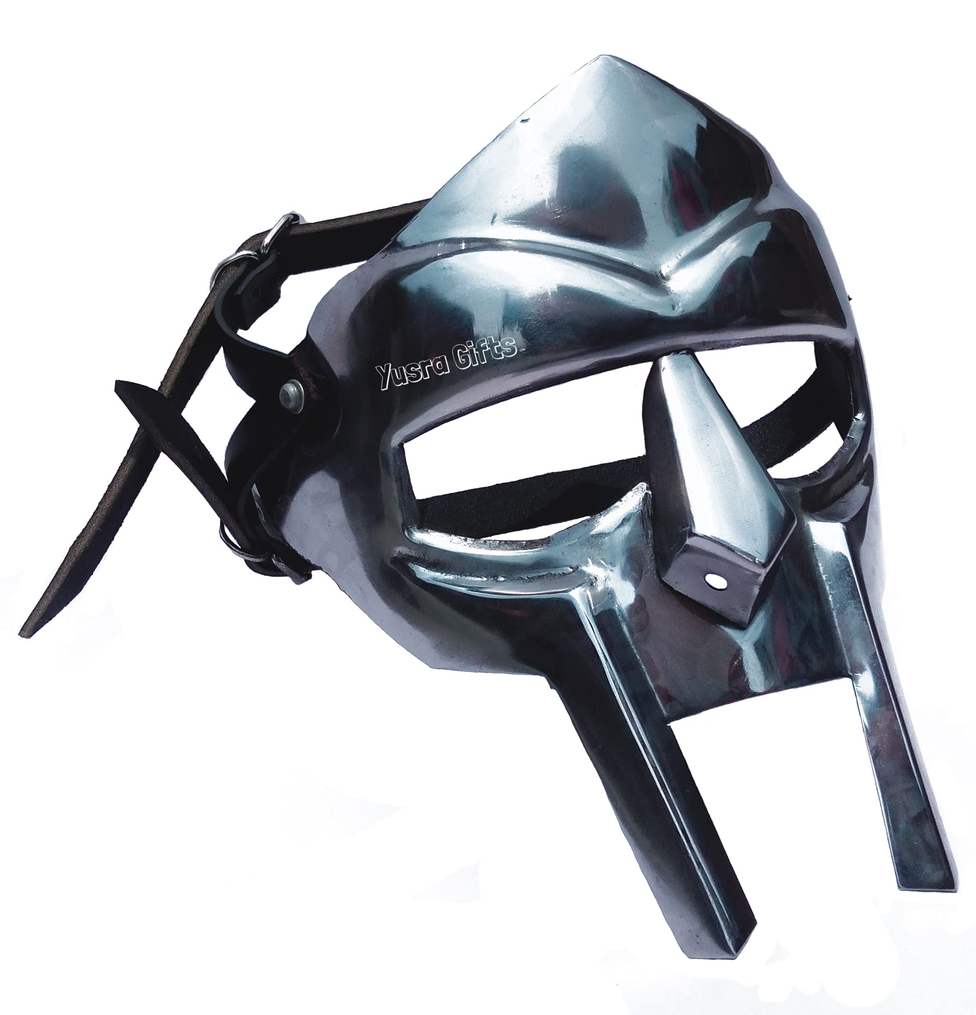 MF Doom Gladiator Mask - Silver & Copper Face Armor | Mad-Villain Edition | Perfect Gift for Nautical & Cosplay Enthusiasts | Great for Halloween, Comic Con & Themed Parties