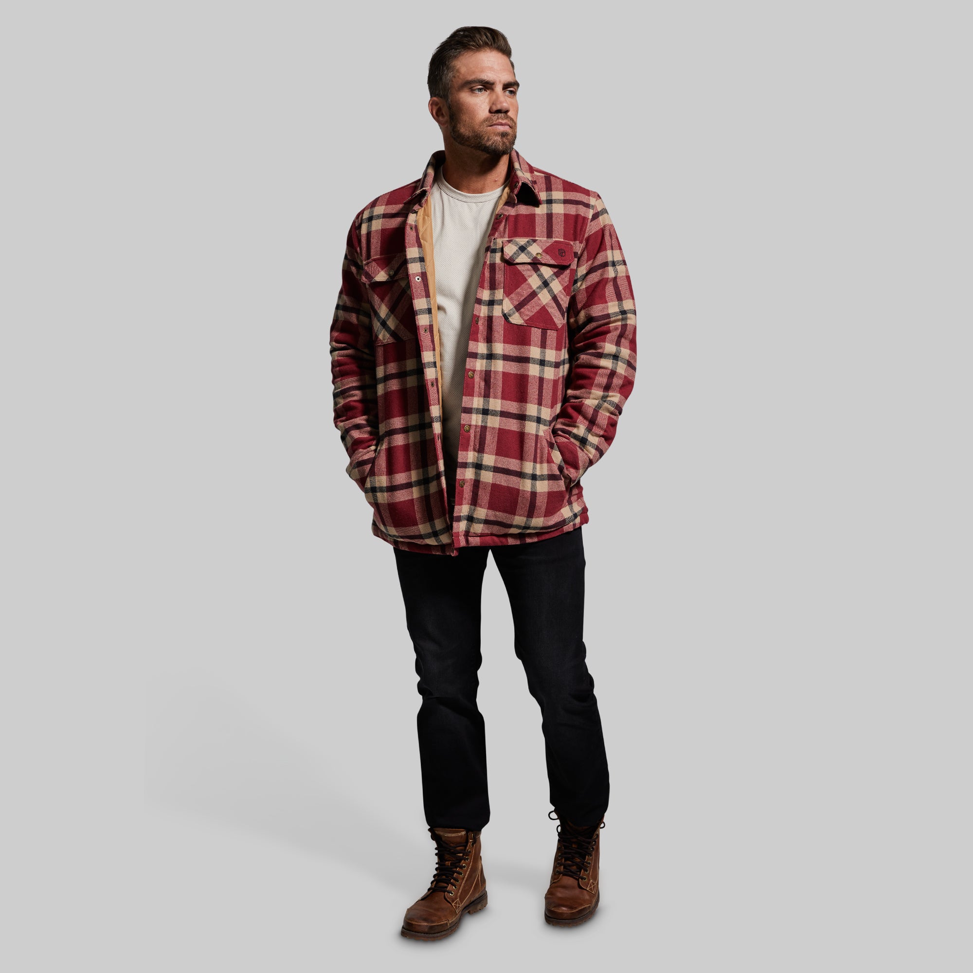 Men's Timber Jacket (Bonfire) - Waterproof Winter Coat for Outdoor Hiking & Camping - Warm Windproof Jacket for Men