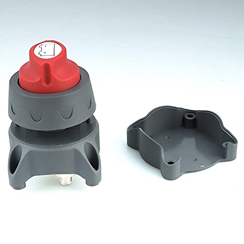 700RV Heavy Duty Battery Isolator Disconnect Switch - Universal Fit for Cars, Trucks, Tractors, RVs & Racing Vehicles (Black Red) - Prevent Battery Drain & Enhance Safety During Storage or Maintenance
