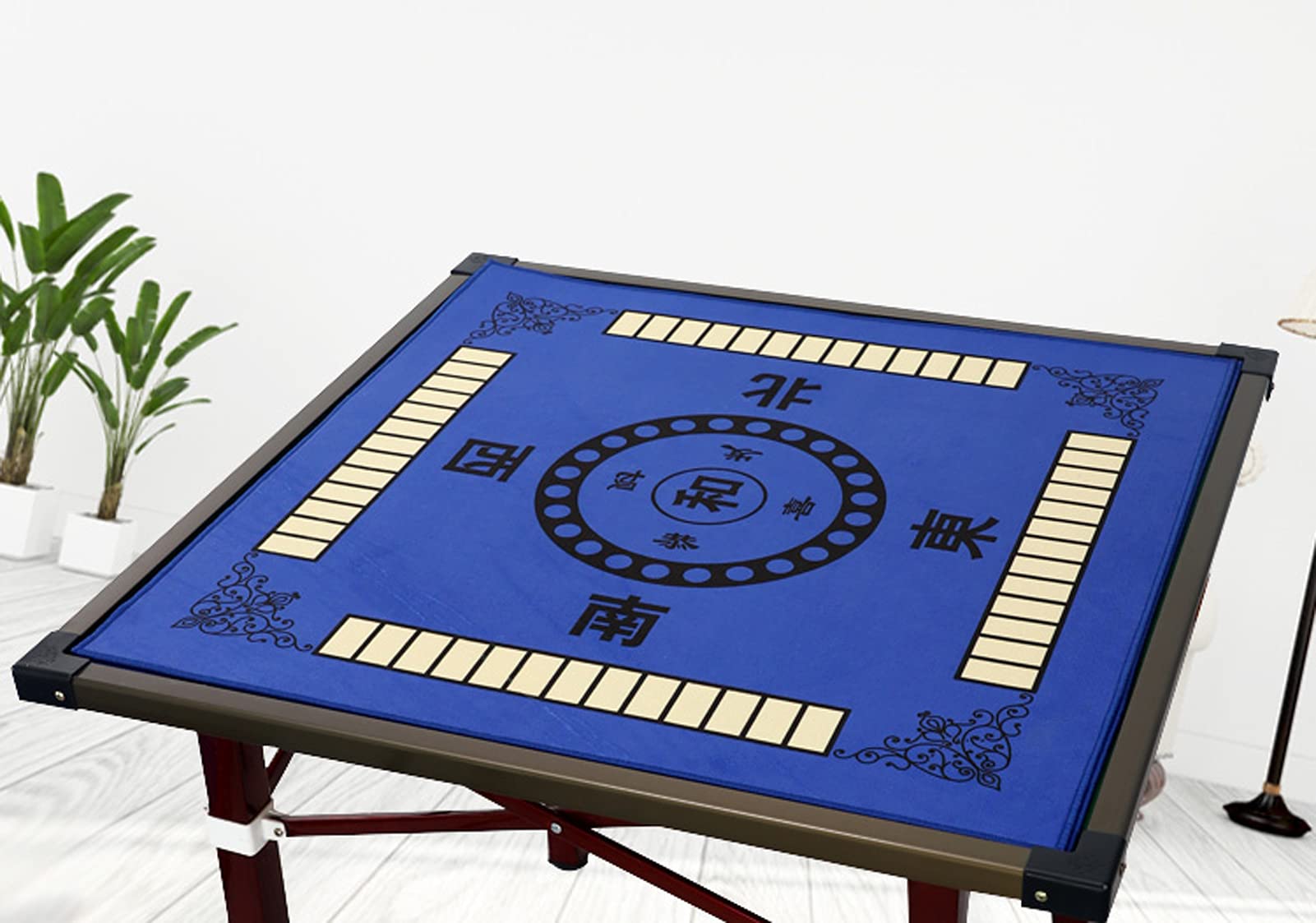 Premium Thickened Mahjong Tablecloth Mat - 78x78cm Noise-Reducing Game Table Cover for Mahjong, Poker, Cards, Board & Tile Games | Durable Desktop Protector for Home Game Nights & Casino Parties (Blue)