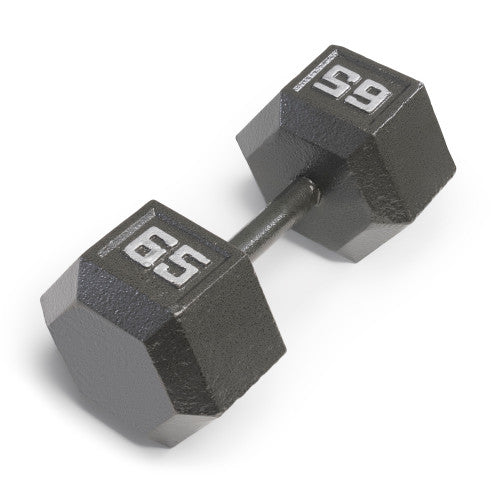 Marcy 65lb Hex Dumbbell Set - Premium Cast Iron Weight for Strength Training, Home Gym & CrossFit Workouts - Ideal for Muscle Building, Powerlifting & Fitness Enthusiasts