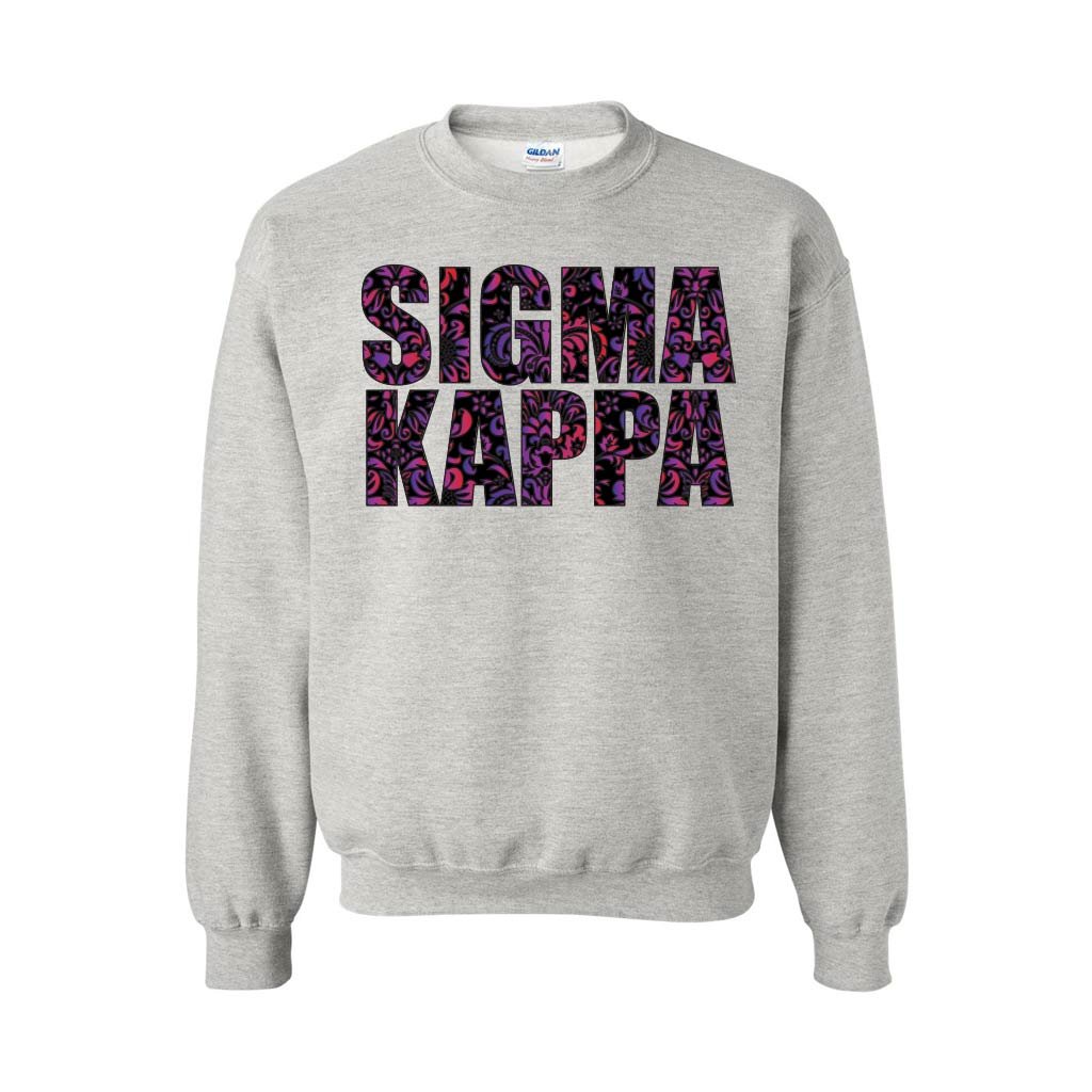 Sigma Kappa Crewneck Sweatshirt | Comfortable Greek Letter Sweater for Sorority Sisters | Perfect for College Events, Sisterhood Bonding & Casual Wear