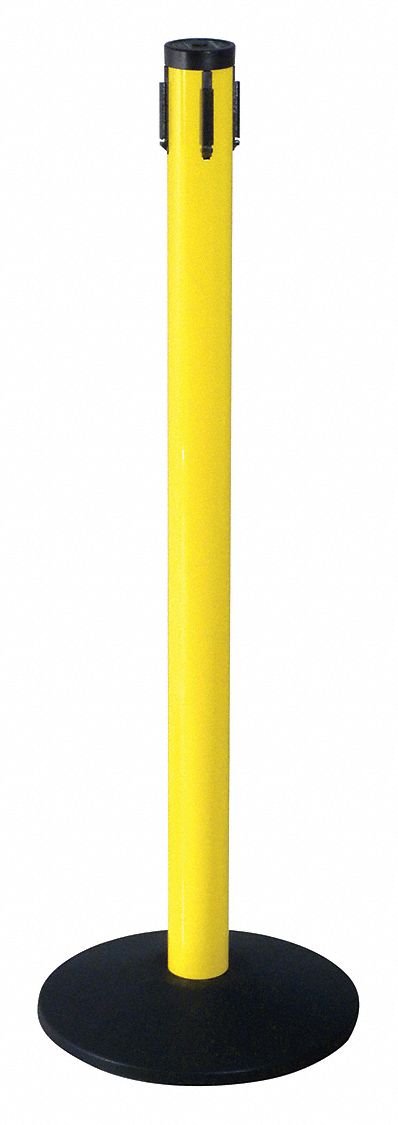 40 Inch Yellow Aluminum Receiver Post - Heavy Duty Mailbox Post for Rural Homes, Driveways & Farmhouses - Rust Resistant & Durable Outdoor Mailbox Stand