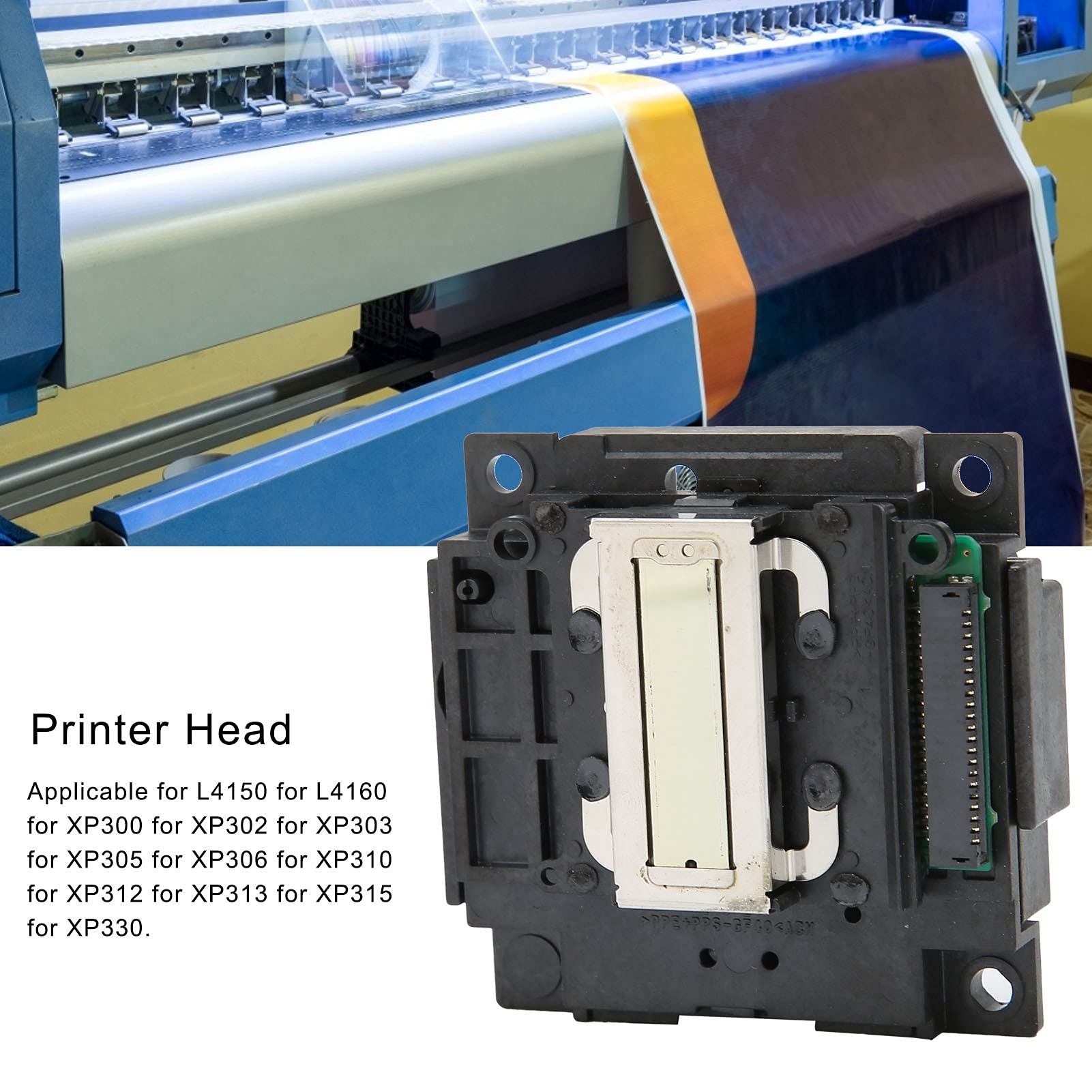 Compatible Printer Head for Epson XP300, L4150, L4160, XP302, XP305, XP306, XP310, XP312, XP313, XP315, XP330 - High-Quality Replacement Printhead for Home & Office Printing
