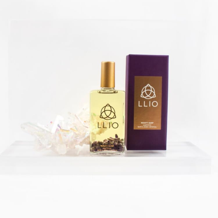 Beauty Sleep Amethyst Bath & Body Crystal Oil - Natural Relaxing Aromatherapy for Stress Relief & Skin Hydration | Perfect for Spa Nights, Self-Care Rituals & Gift Sets