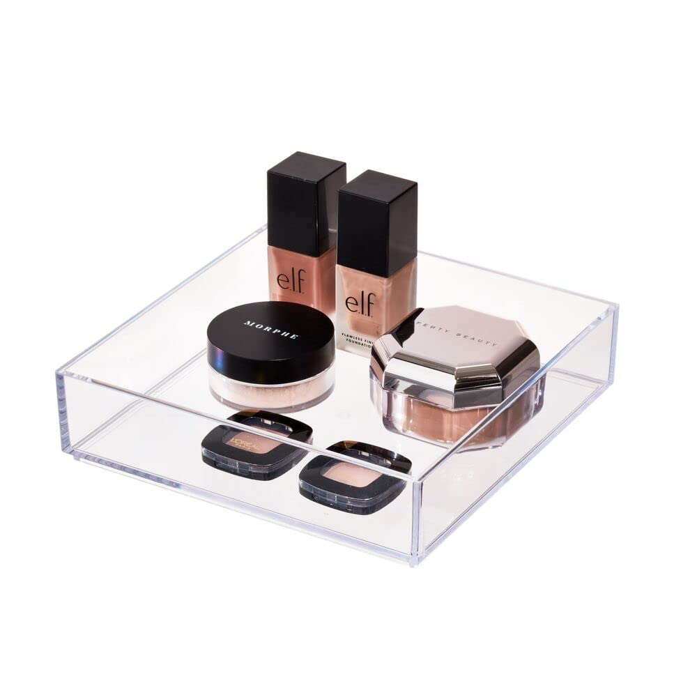 iDesign Clarity Collection Clear Vanity Tray Organizer - 8