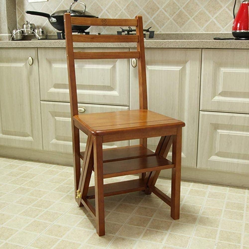 Foldable Step Stool for Home - Multifunctional Ladder Stool for Kitchen, Bathroom & Indoor Use - Flower Stand, Dining Chair & Compact Storage Solution