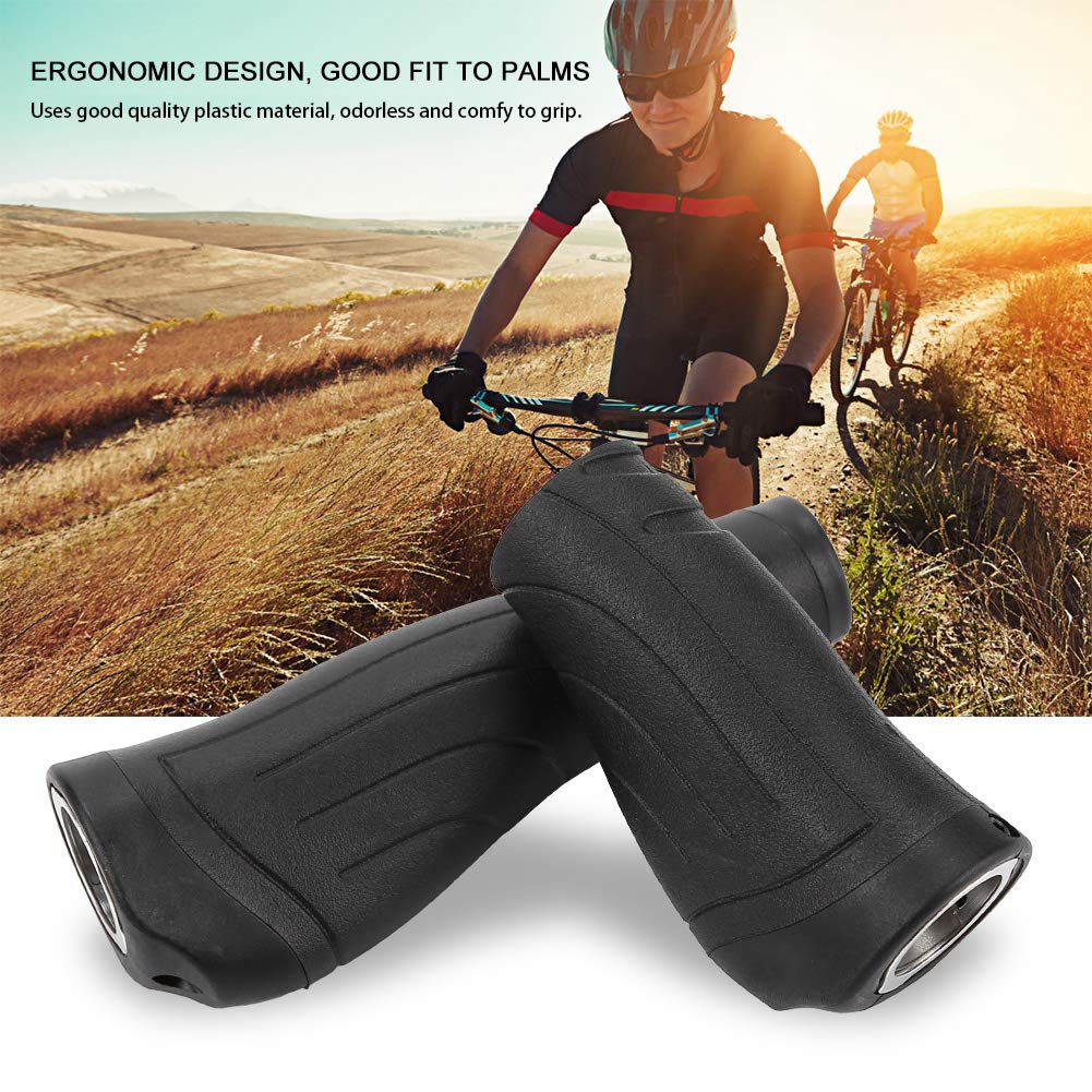**ANKROYU Mountain Bike Grips - Ergonomic, Anti-Slip Short & Long Bicycle Handles for MTB, Folding Bikes - Perfect for Trail Riding, Commuting & Off-Road Adventures**