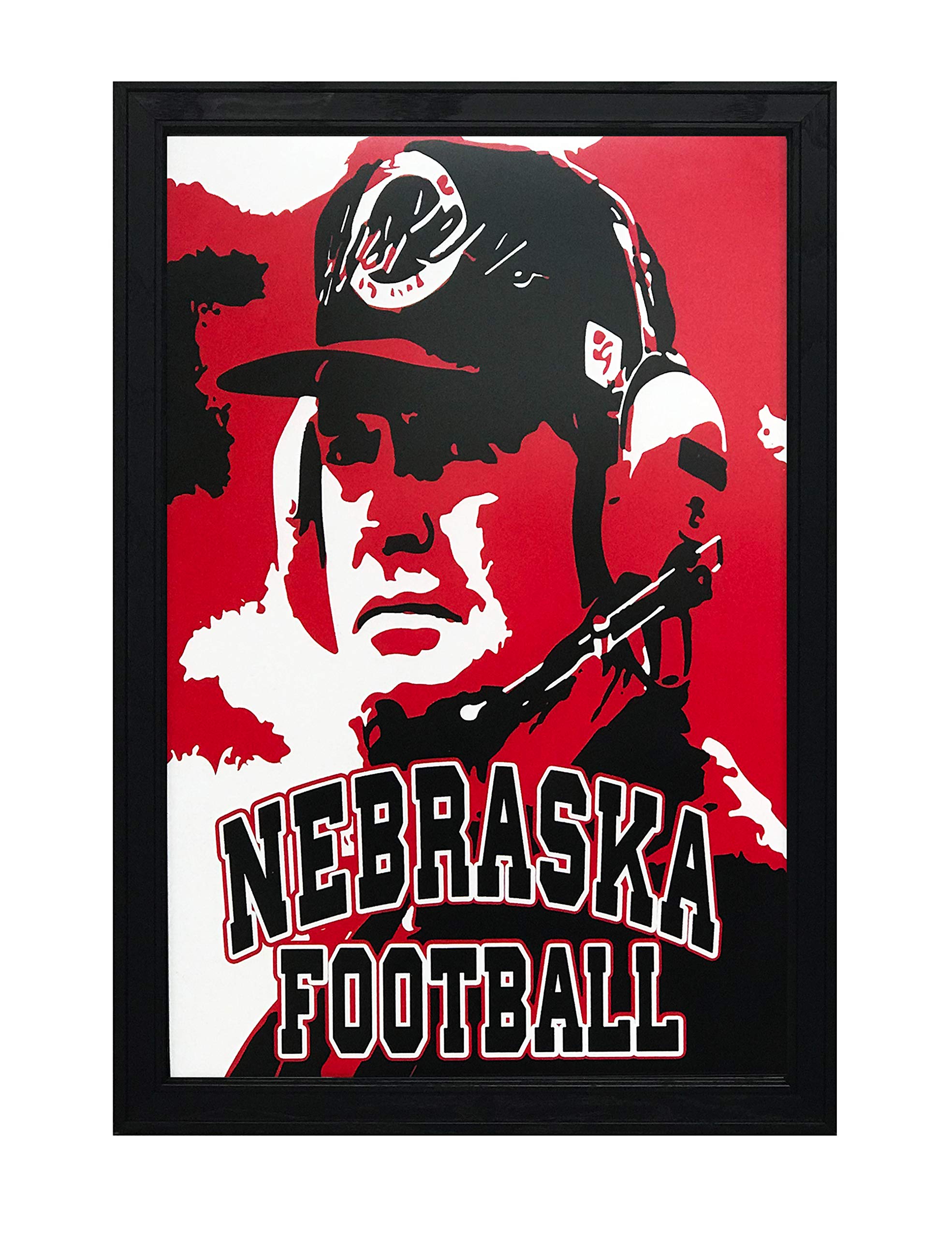 Nebraska Huskers Football Poster - Tom Osborne Vintage Wall Art for Fans | Perfect for Game Rooms, Offices & Sports Decor
