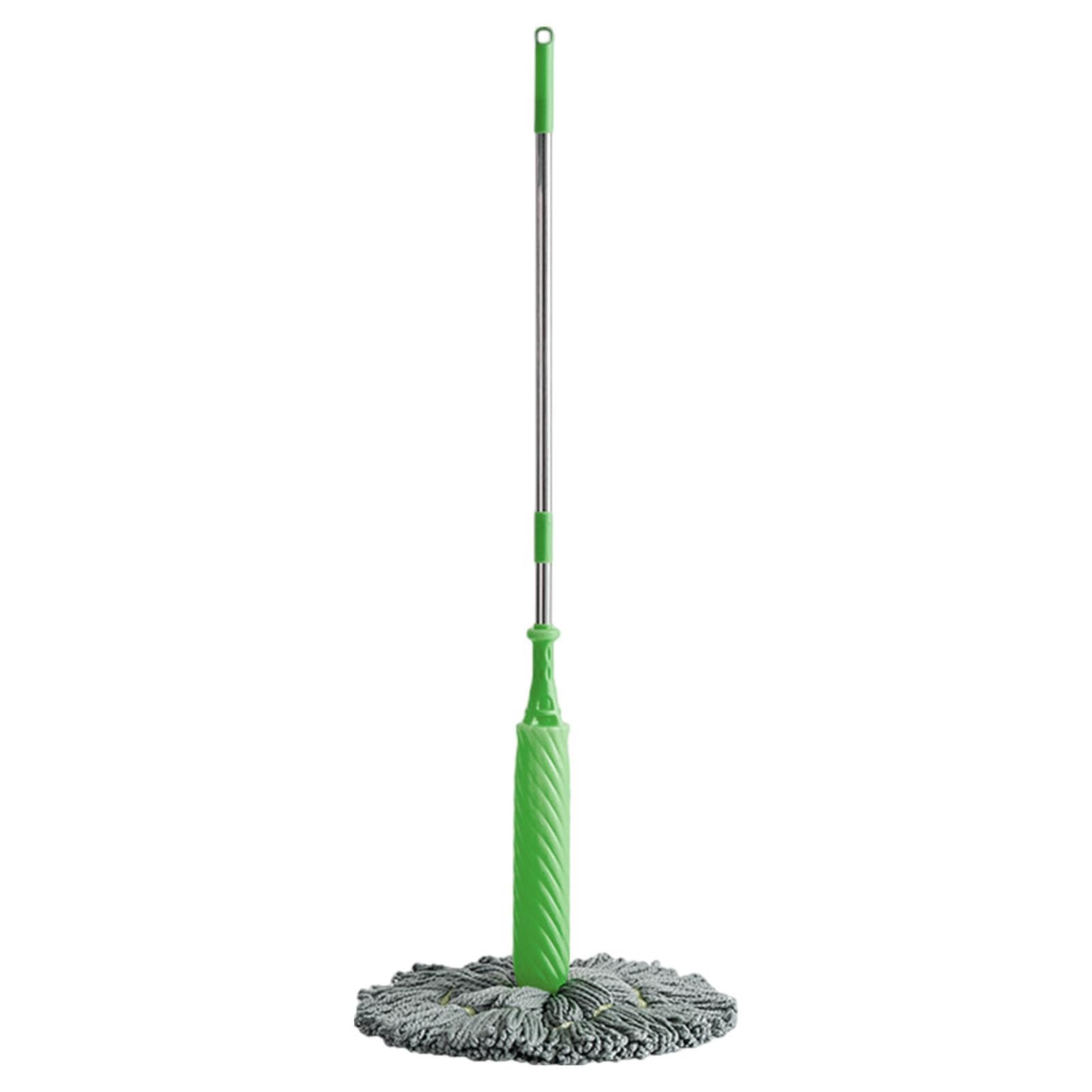 2 in 1 Self Wringing Spin Mop with Long Handle - Highly Absorbent Floor and Wall Cleaning Mop for Hardwood, Tile & Laminate - Perfect for Kitchen, Bathroom & Pet Hair Removal