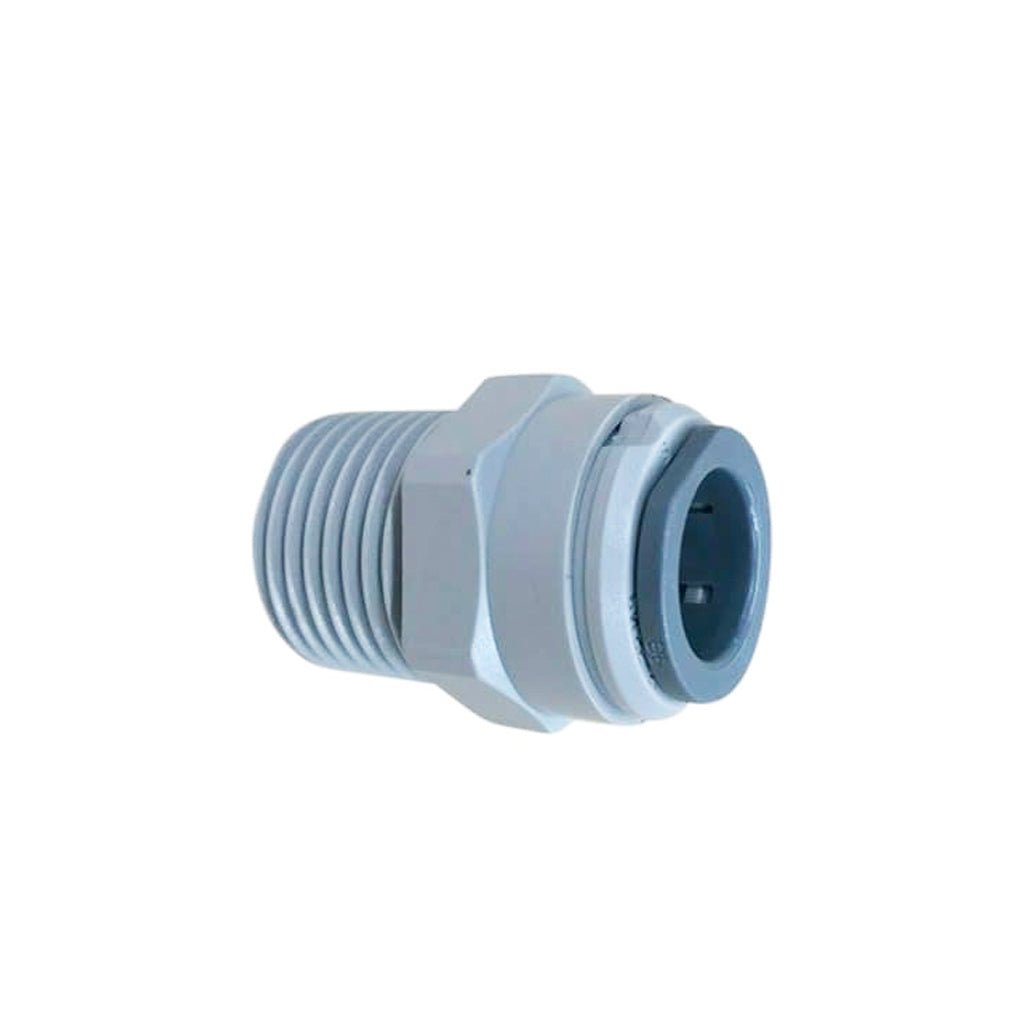 Kwik Connect Straight Adapter 3/8 Tube to 1/4 Male NPT - Air Compressor Fittings for Pneumatic Tools & HVAC Systems