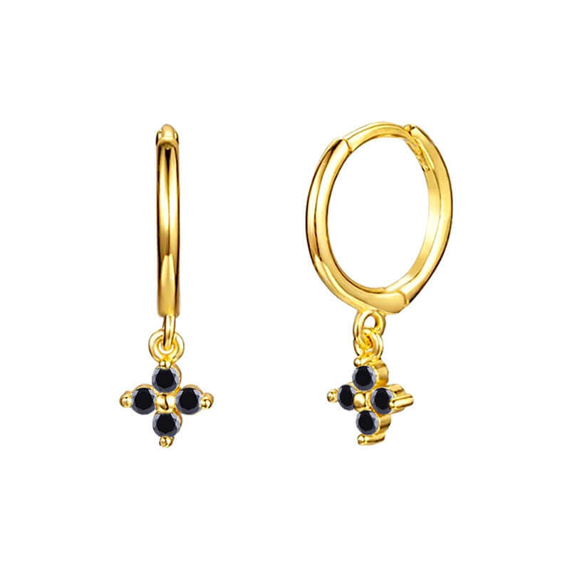 Small Flower Everyday Clip On Hoop Earrings for Women | LN0209 | Perfect for Casual Wear, Office & Special Occasions