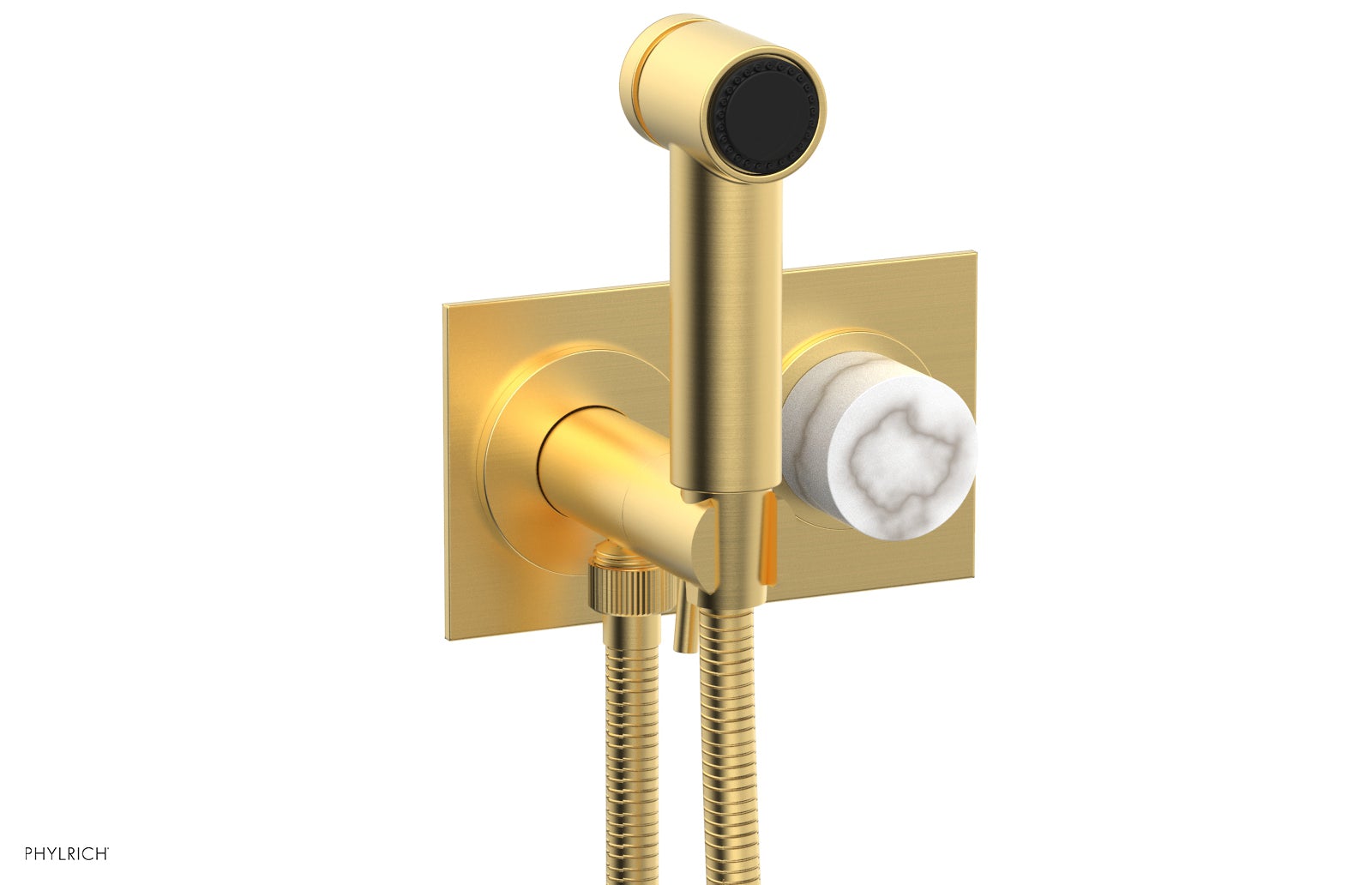 Premium Wall Mounted Bidet with Marble Handle - BASIC II Model 230 67 - Perfect for Modern Bathrooms & Luxury Home Upgrades