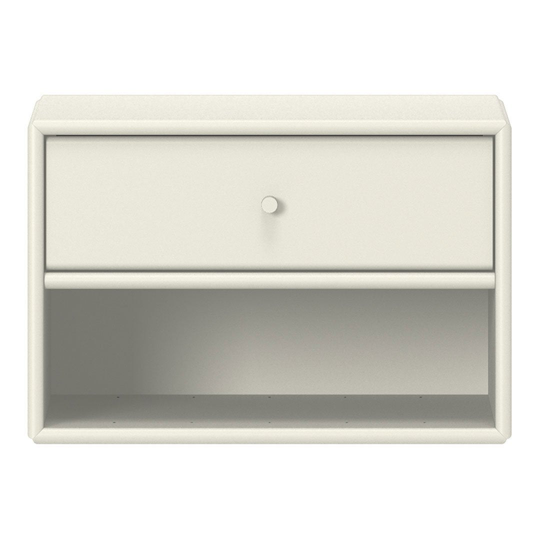 Modern Nightstand with USB Ports & Drawer - Compact Bedside Table for Small Spaces - Perfect for Bedroom, Apartment, Dorm, or Office Use