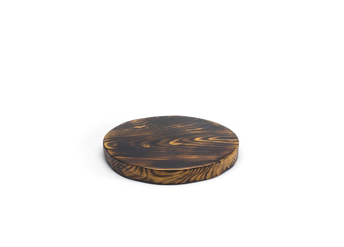 FOH ROOT Round Wooden Cutting Board Set of 2 - 12 Inch Natural Bamboo Chopping Board for Kitchen - Perfect for Slicing, Dicing & Serving Food