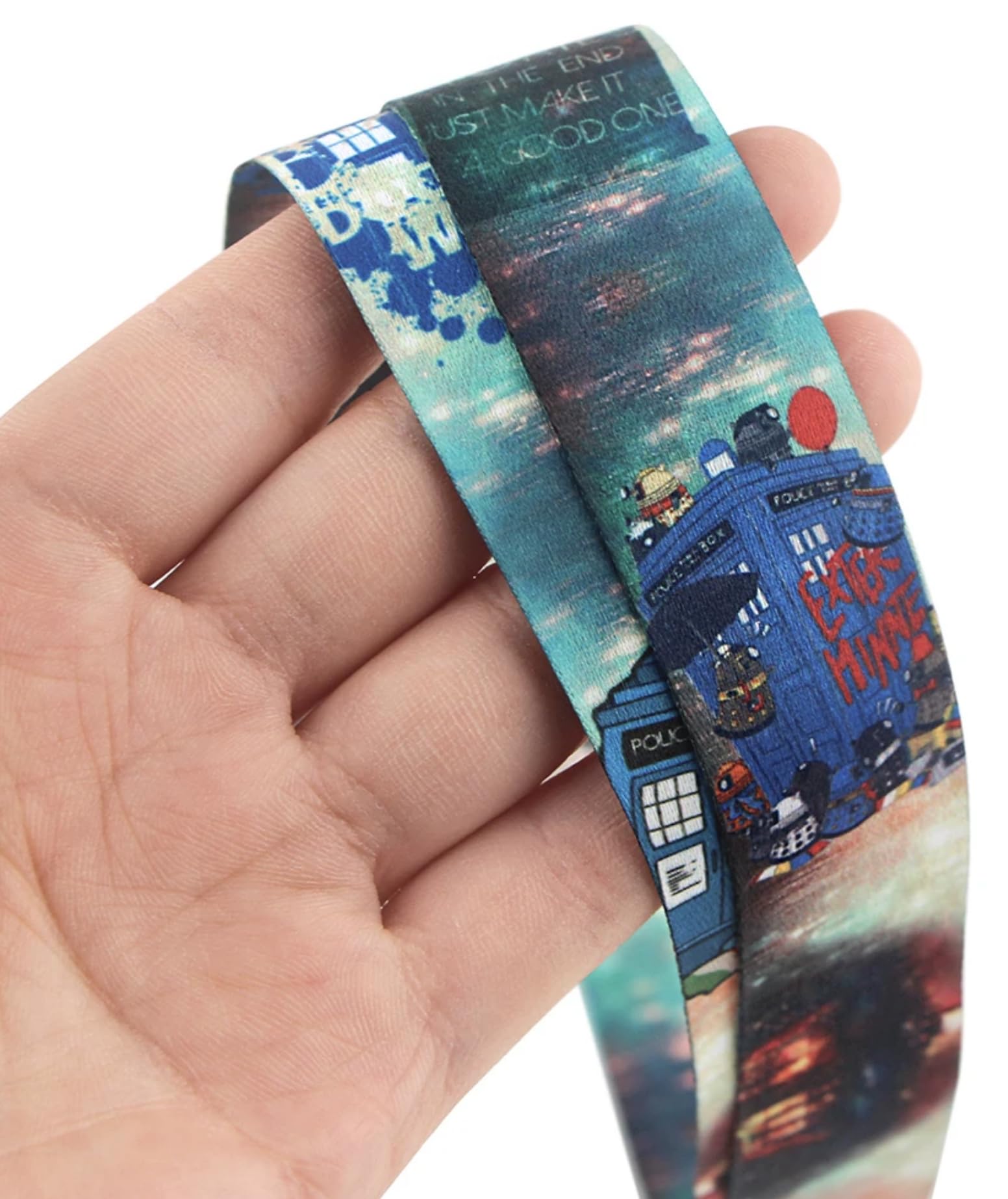 Doctor Who Tardis Keychain Lanyard - 17.7