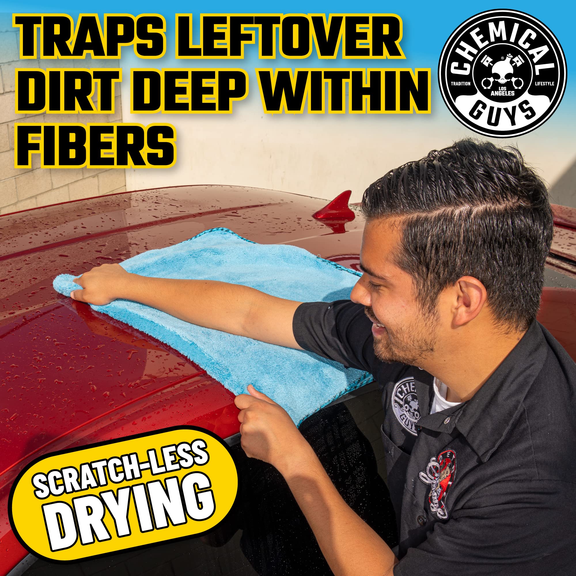 Chemical Guys Woolly Mammoth Large Microfiber Towel - Super Absorbent & Ultra Soft Car Detailing Towel for Cars, Trucks & SUVs (36